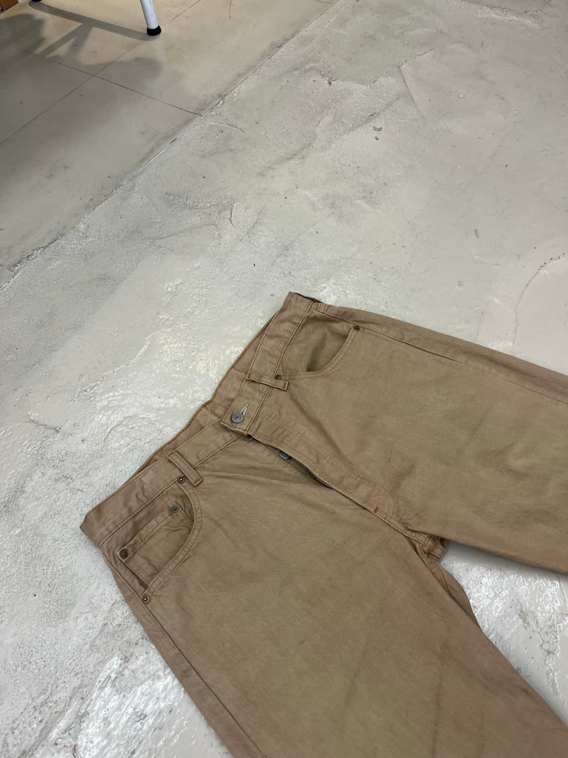 Levi's 501 베이지 컬러 데님팬츠 상품이미지2