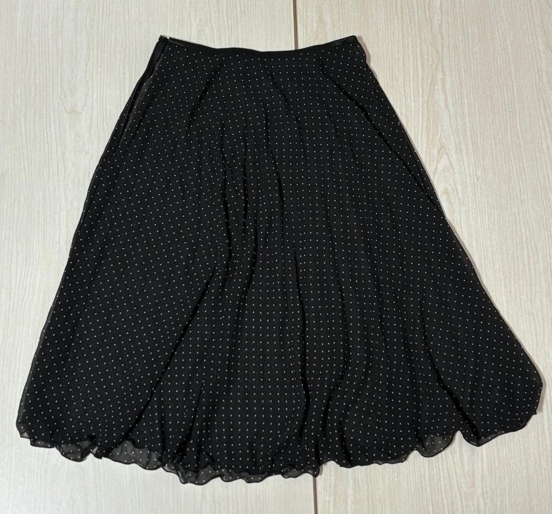 땡땡이 도트 빈티지 레이어드 스커트 상품이미지1