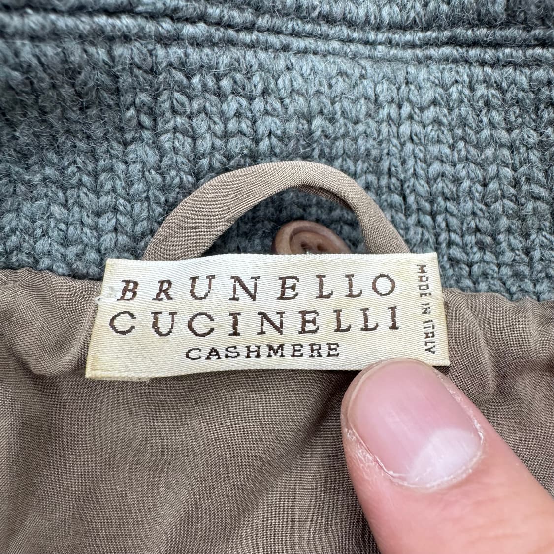 브루넬로 쿠치넬리 캐시미어 니트 코트  상품이미지5