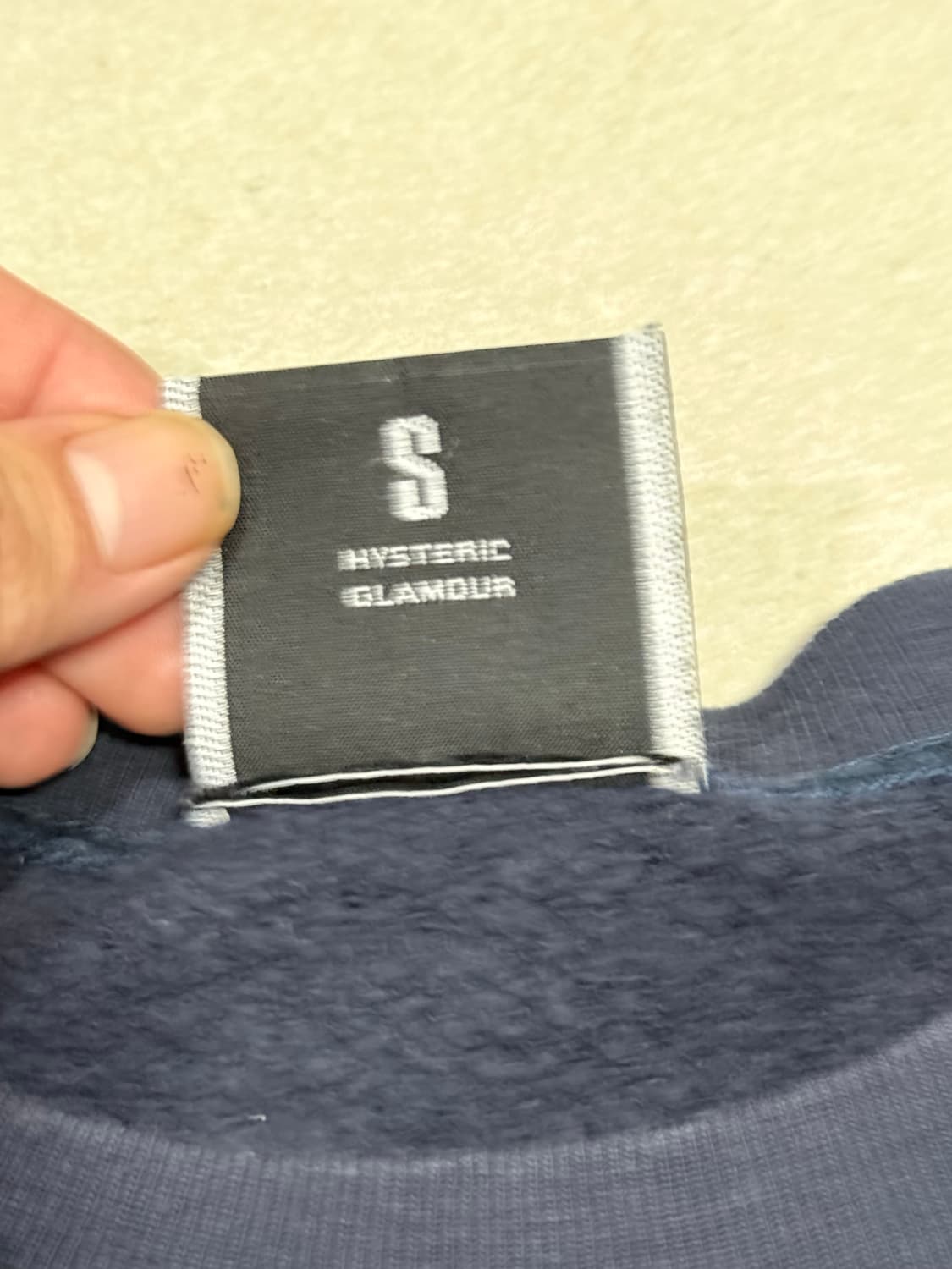 히스테릭 글래머 아카이브 히스걸 로고 글리터 프린팅 기모 맨투맨 스웨터 상품이미지5