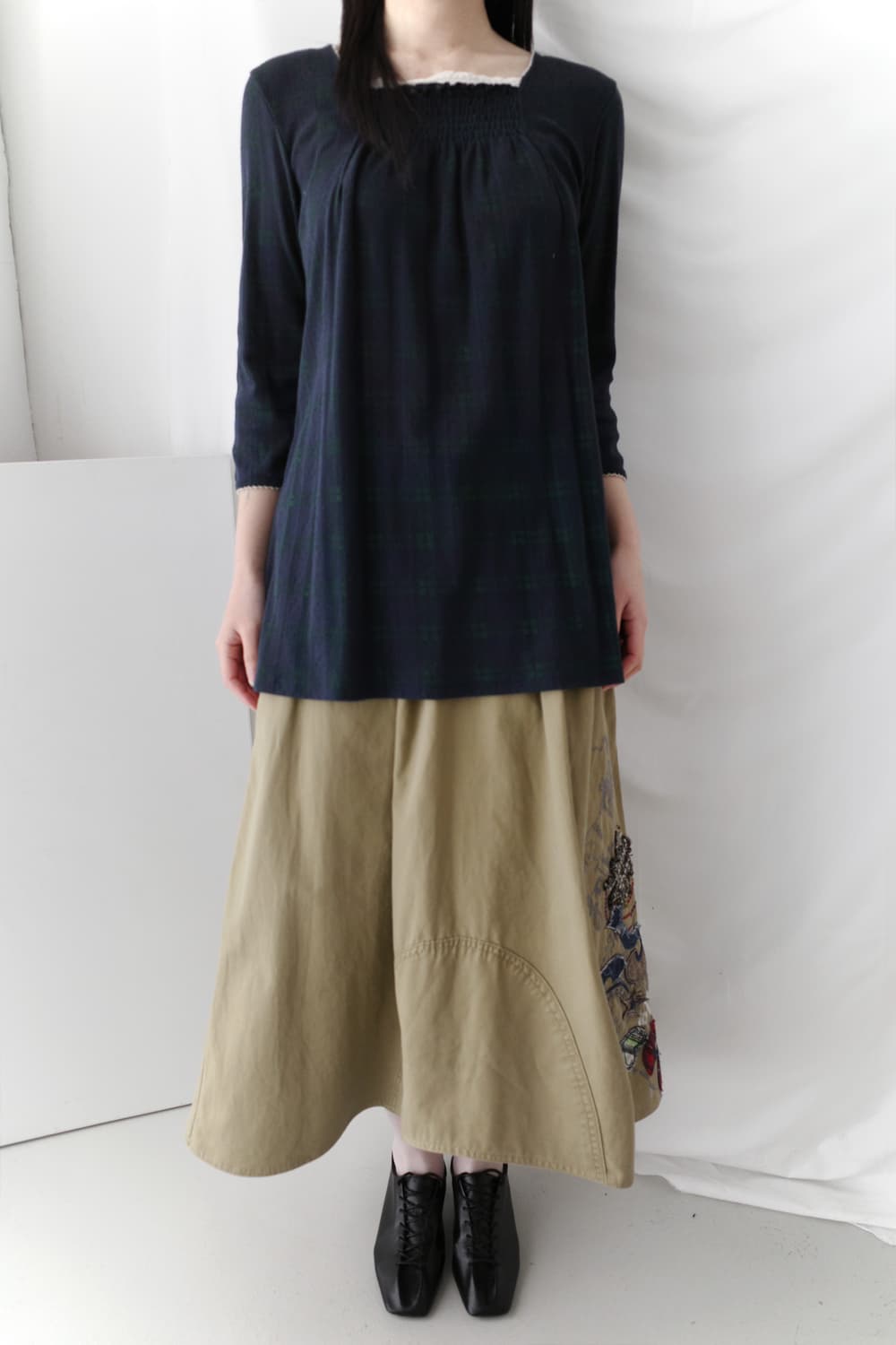 check lace T  상품이미지6