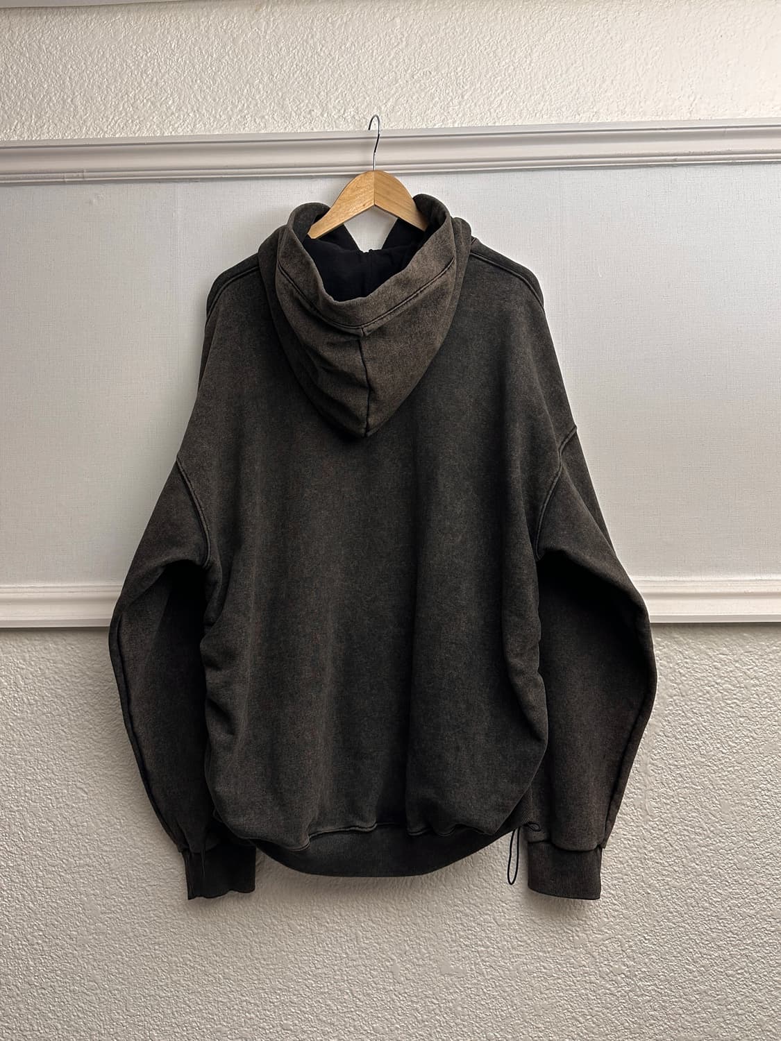 Gateless 더블 셔링 피그먼트 워시드 후드 상품이미지8