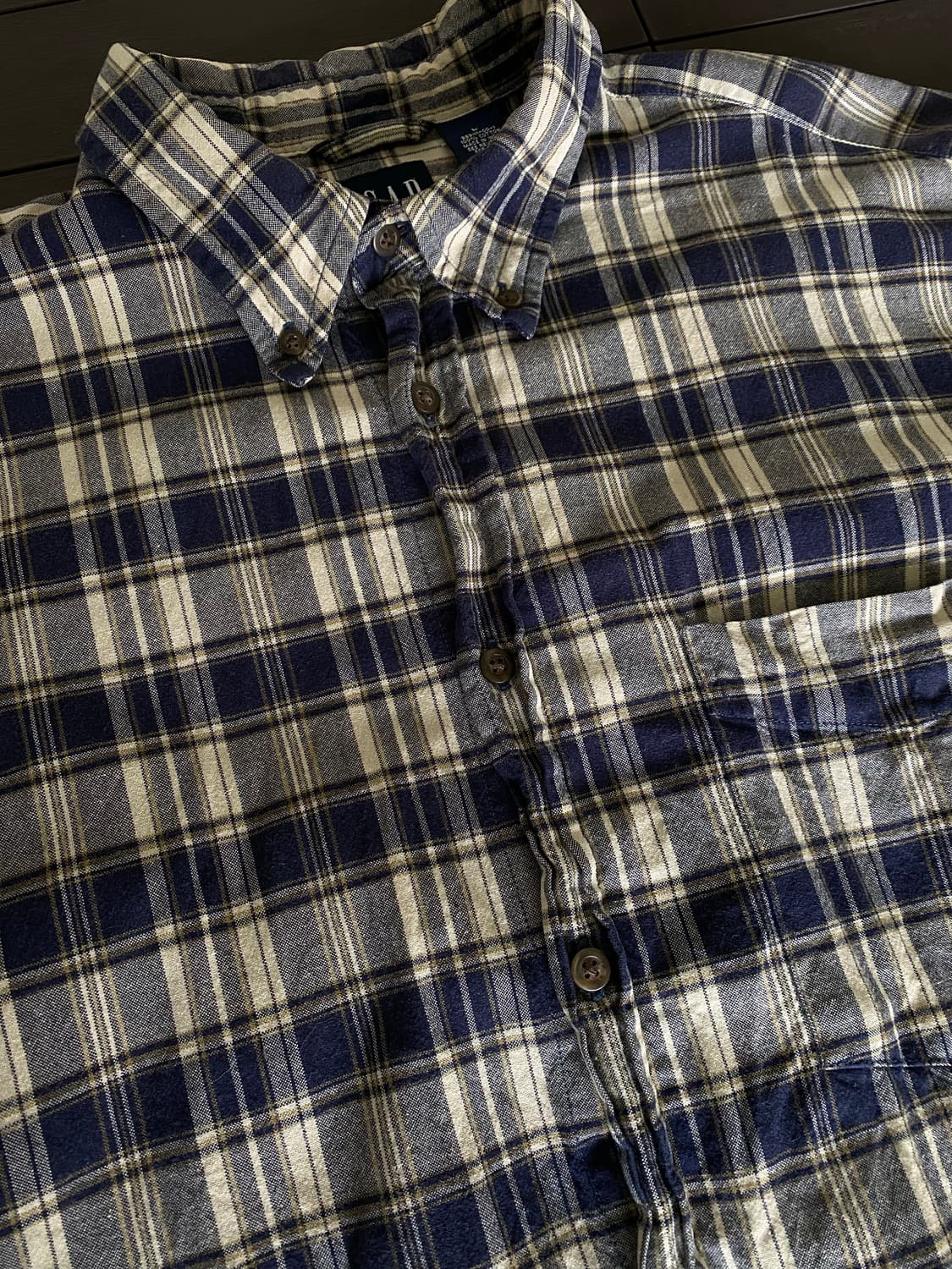 (L) 올드갭 체크 반팔 셔츠 상품이미지3