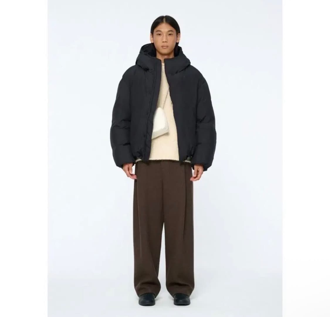 M) 24FW 아모멘토 후디드 다운 푸퍼 블랙 상품이미지1