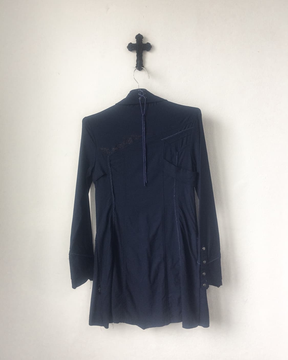 Ozz croce lace up point shirt 상품이미지5