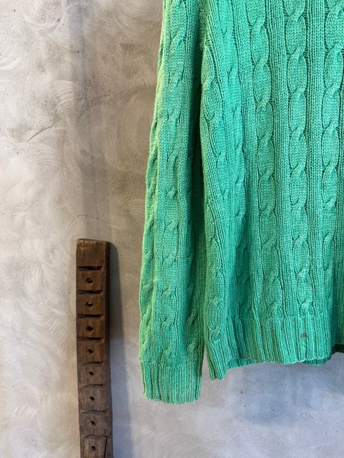 폴로 랄프로렌 100% 실크 핸드 케이블 니트 105 상품이미지5