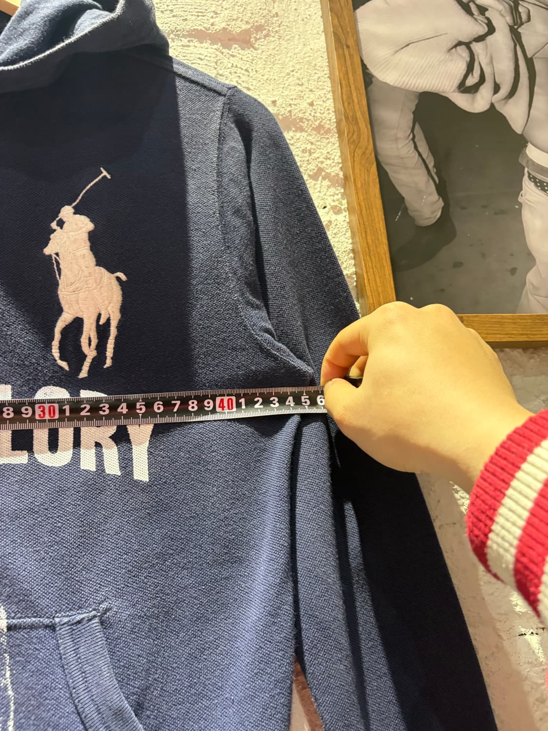 폴로 빅포니 프린팅 커스텀 후드집업 상품이미지7