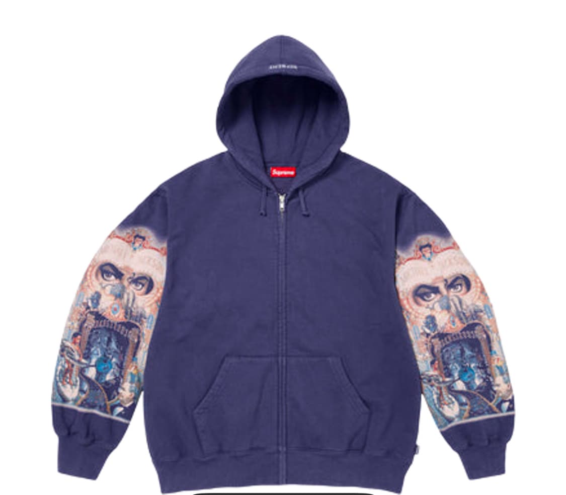 슈프림 마이클잭슨 후드집업 네이비 상품이미지1