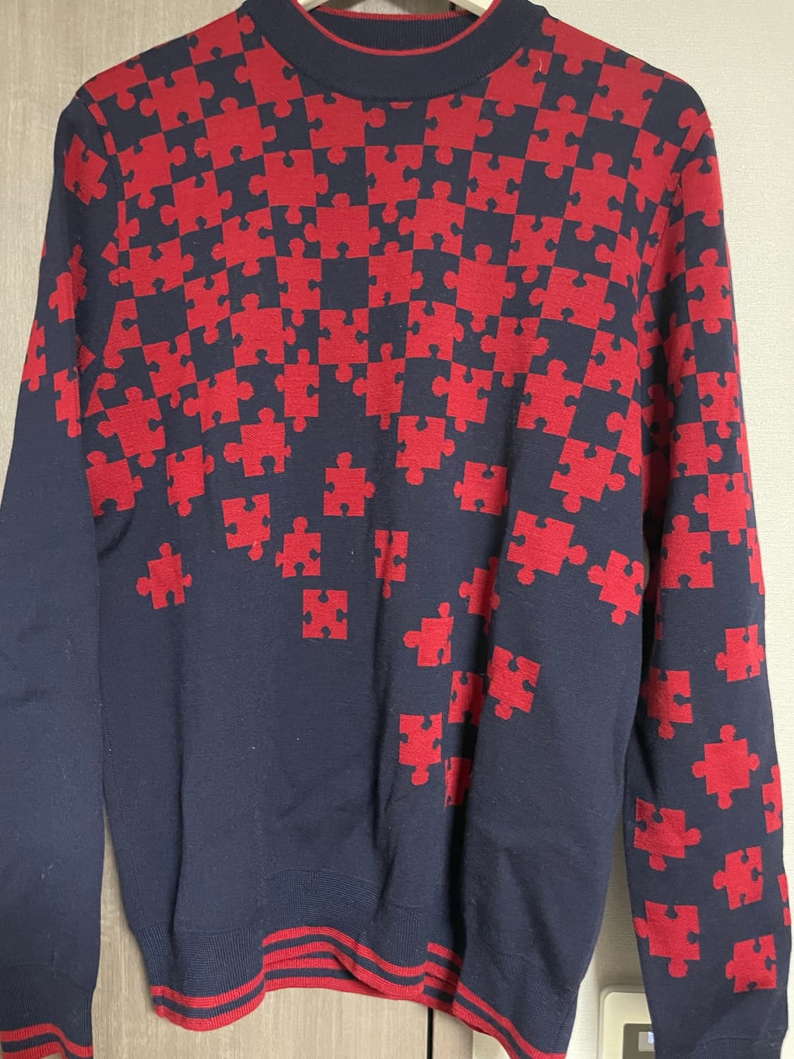 랑방 남성 퍼즐 니트 맨투맨 상품이미지1