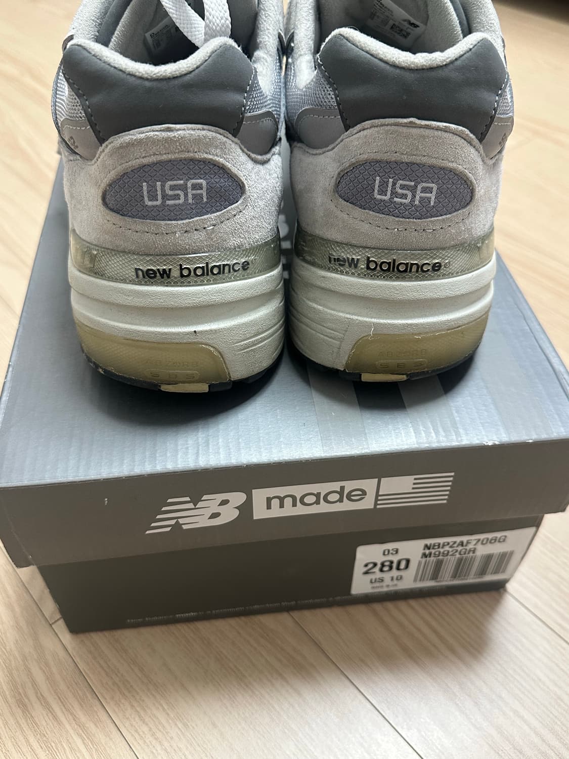 280) 뉴발란스 992 그레이 상품이미지3