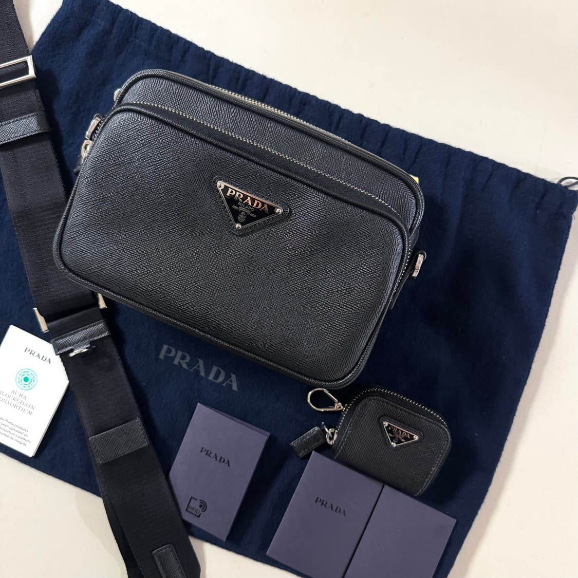 [백화점판/당일출고]프라다 사피아노 가죽 숄더백 / 크로스백 상품이미지2