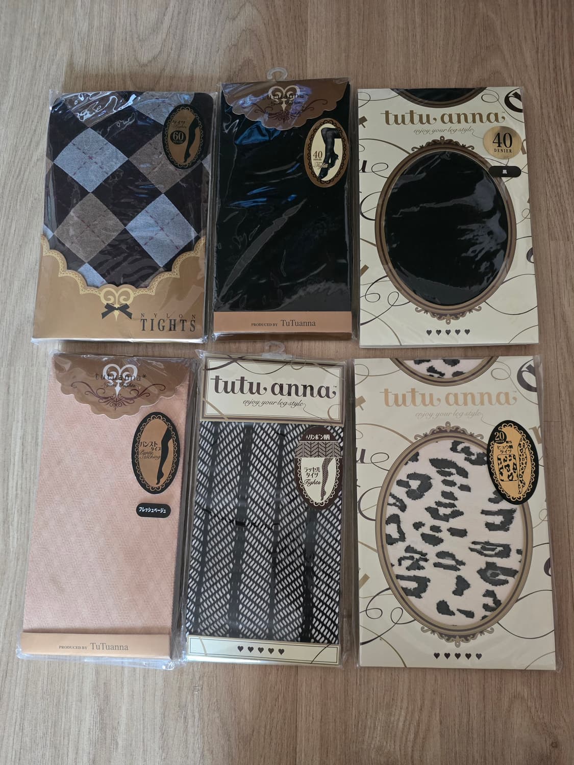 호피스타킹 아가일스타킹 패턴스타킹 고스 씬 TuTuanna 일본브랜드 상품이미지1