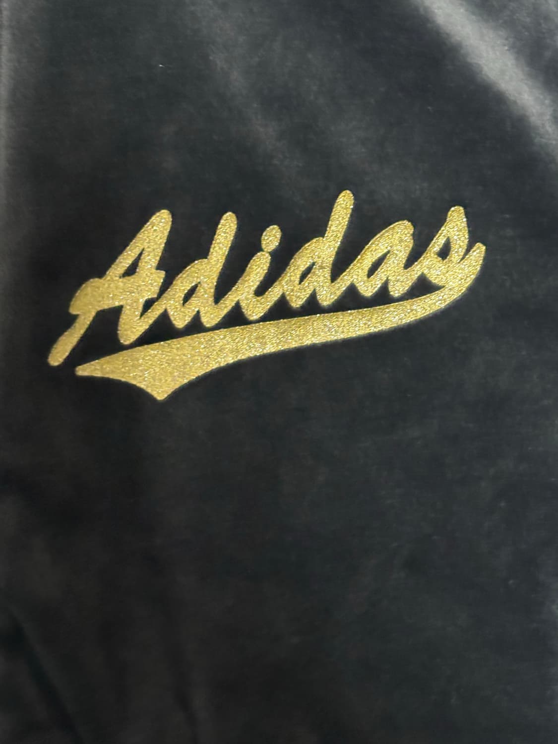 아디다스 우먼스 벨벳 져지 y2k 트랙탑 세트 흰금 상품이미지2