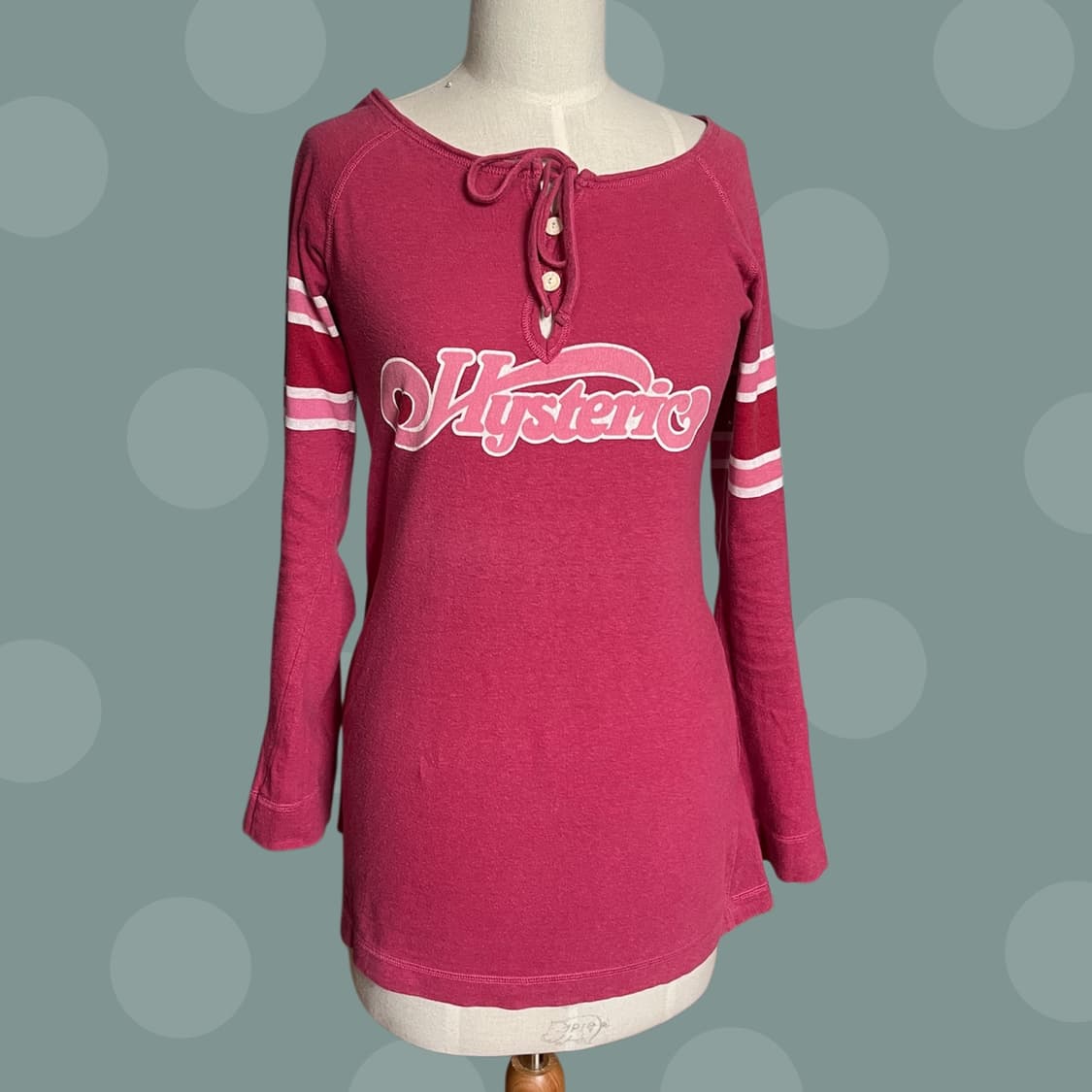 히스테릭 글래머 로고 핑크 롱슬리브 상품이미지3
