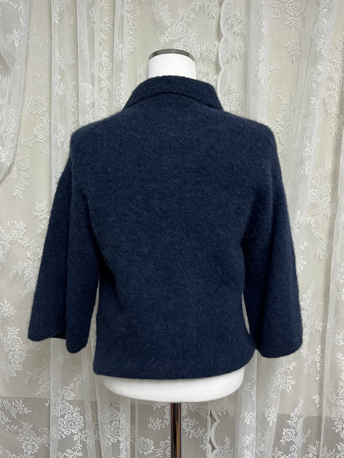 S) 앤아더스토리즈 알파카 블렌드 가디건 네이비 상품이미지2