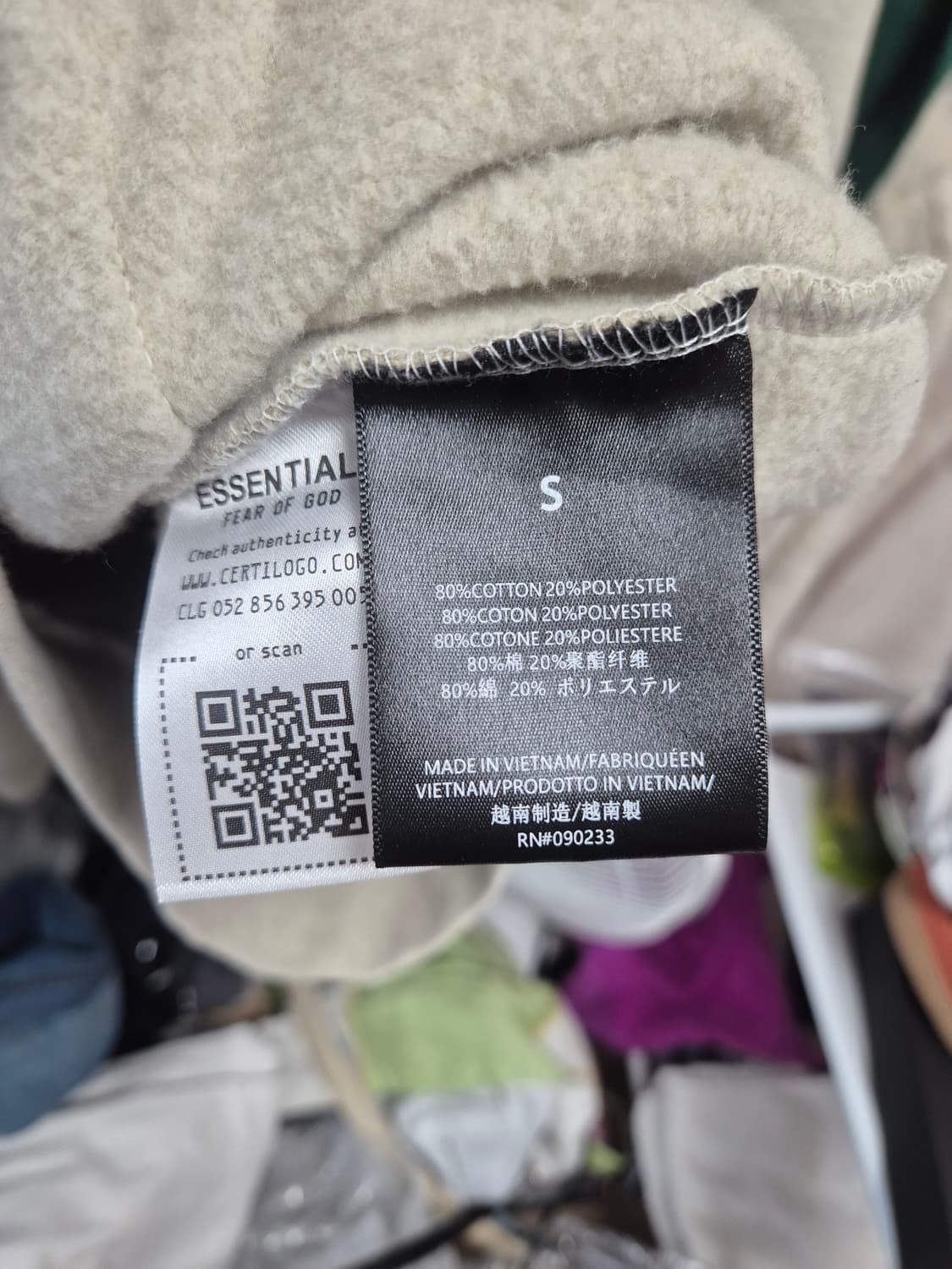 피어오브갓 에센셜 후드티 S 95-100사이즈 상품이미지8