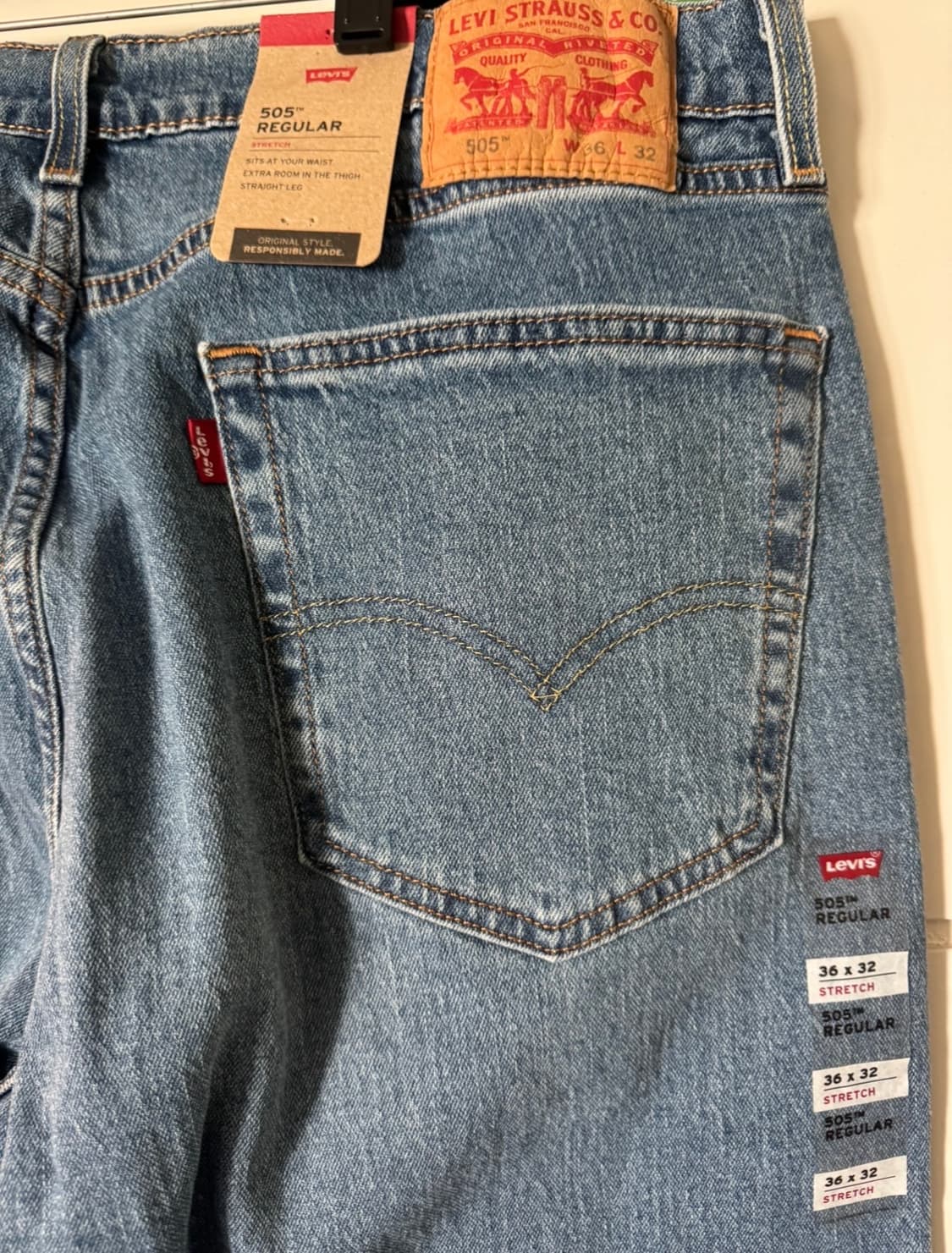 리바이스 중청 505 36사이즈 새제품 상품이미지3