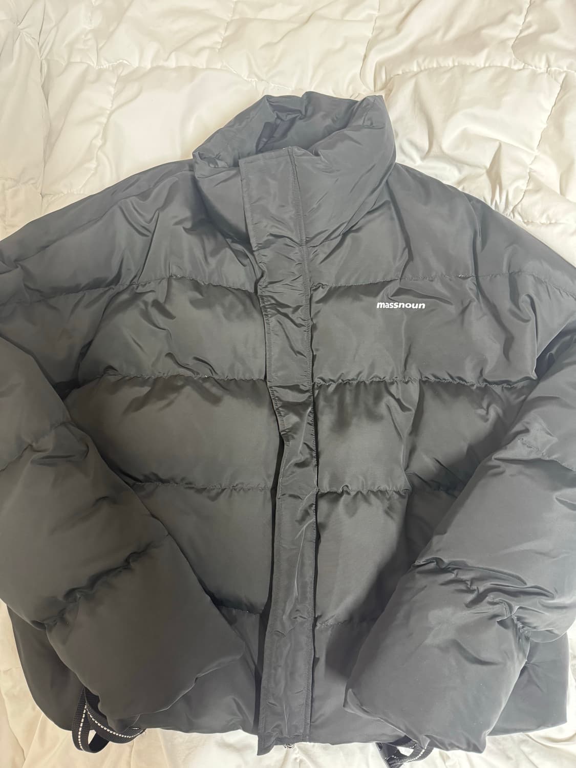 매스노운 SL 로고 리플렉티브 오버사이즈 패딩 점퍼 L 상품이미지1
