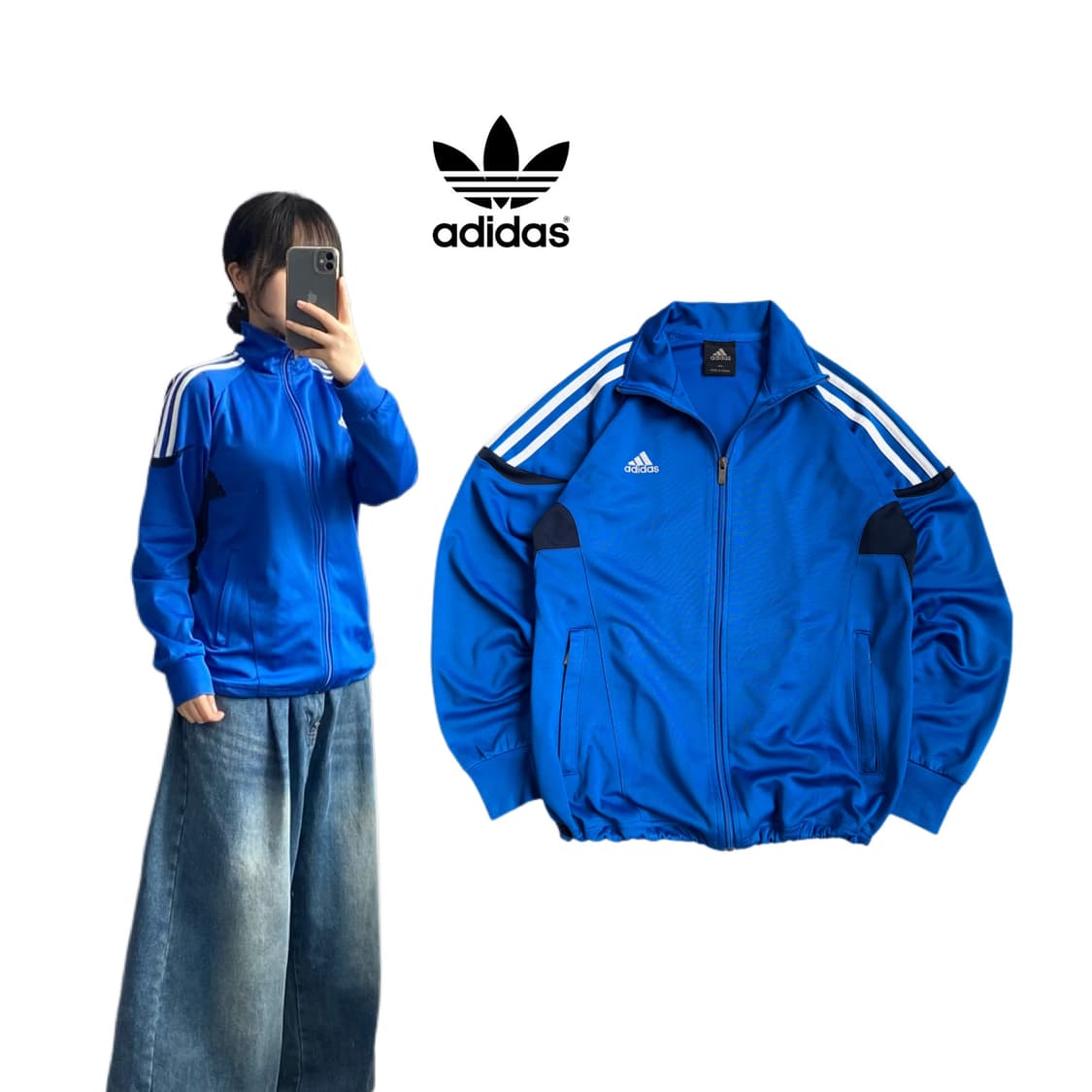 아디다스 00s 삼선 올드스쿨 트랙탑 져지 상품이미지1
