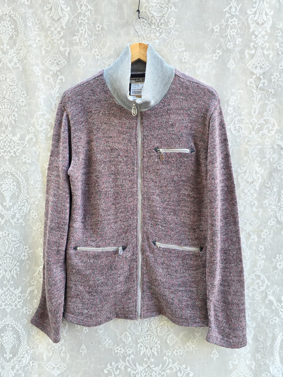 90s 캐서린 햄넷 풀집업 니트 상품이미지1