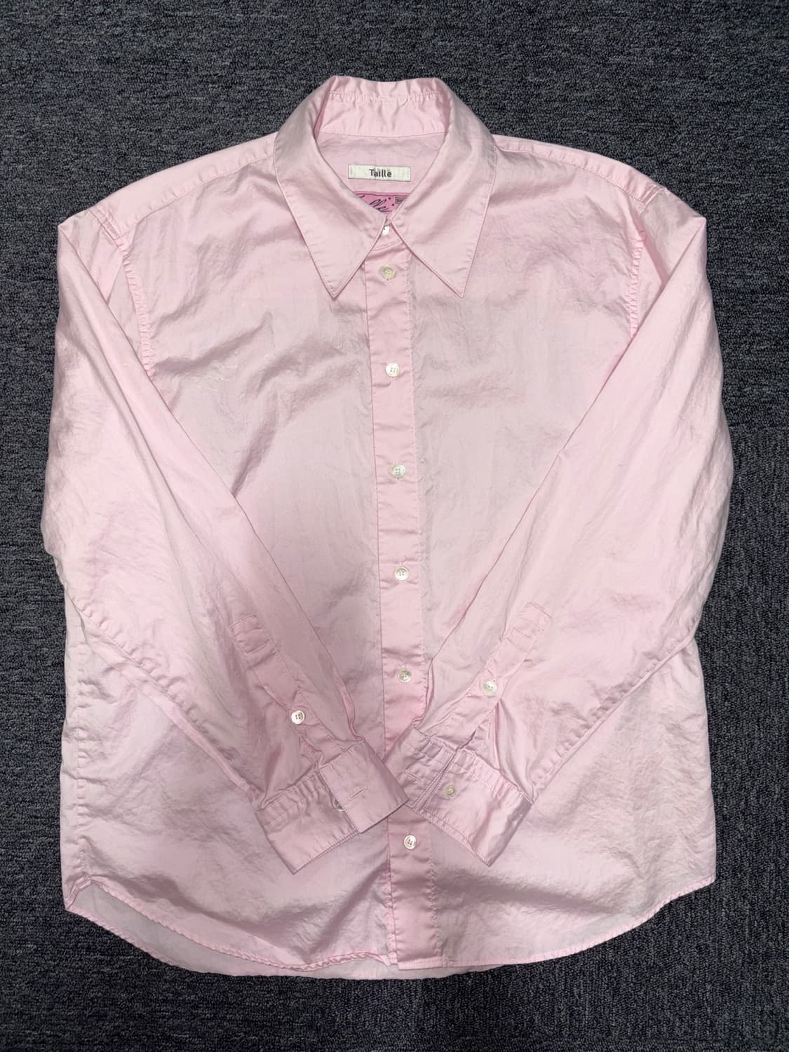 taille 핑크 셔츠 상품이미지1