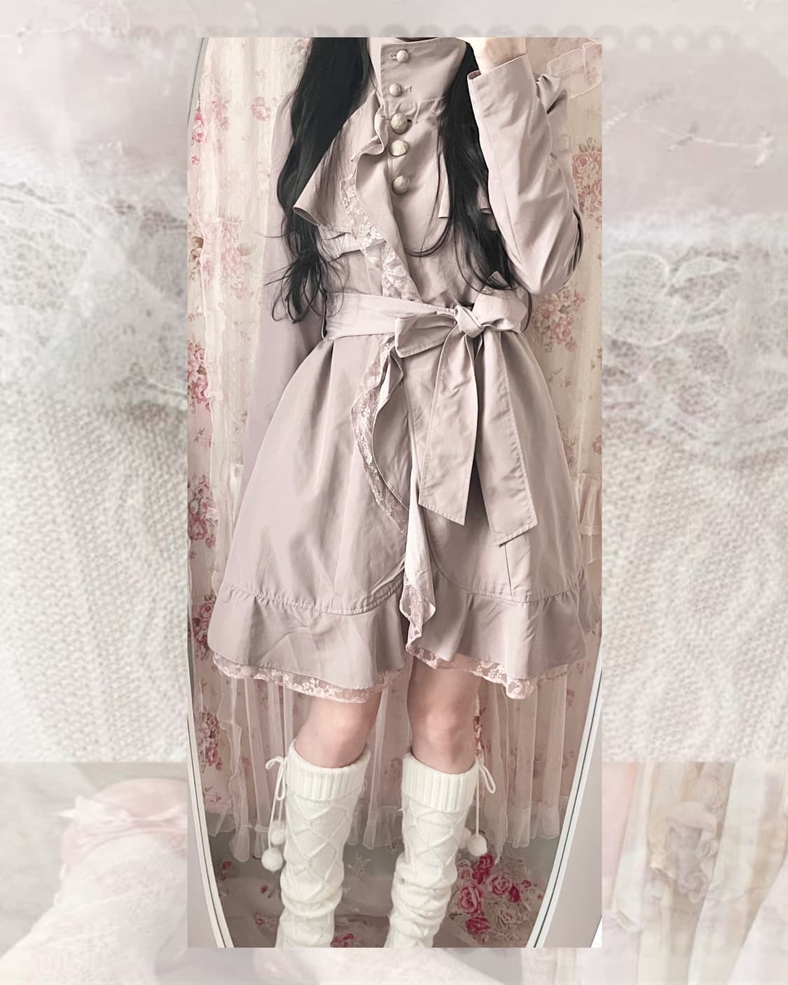 Vintage JPN brand mute brown prill coat 상품이미지4