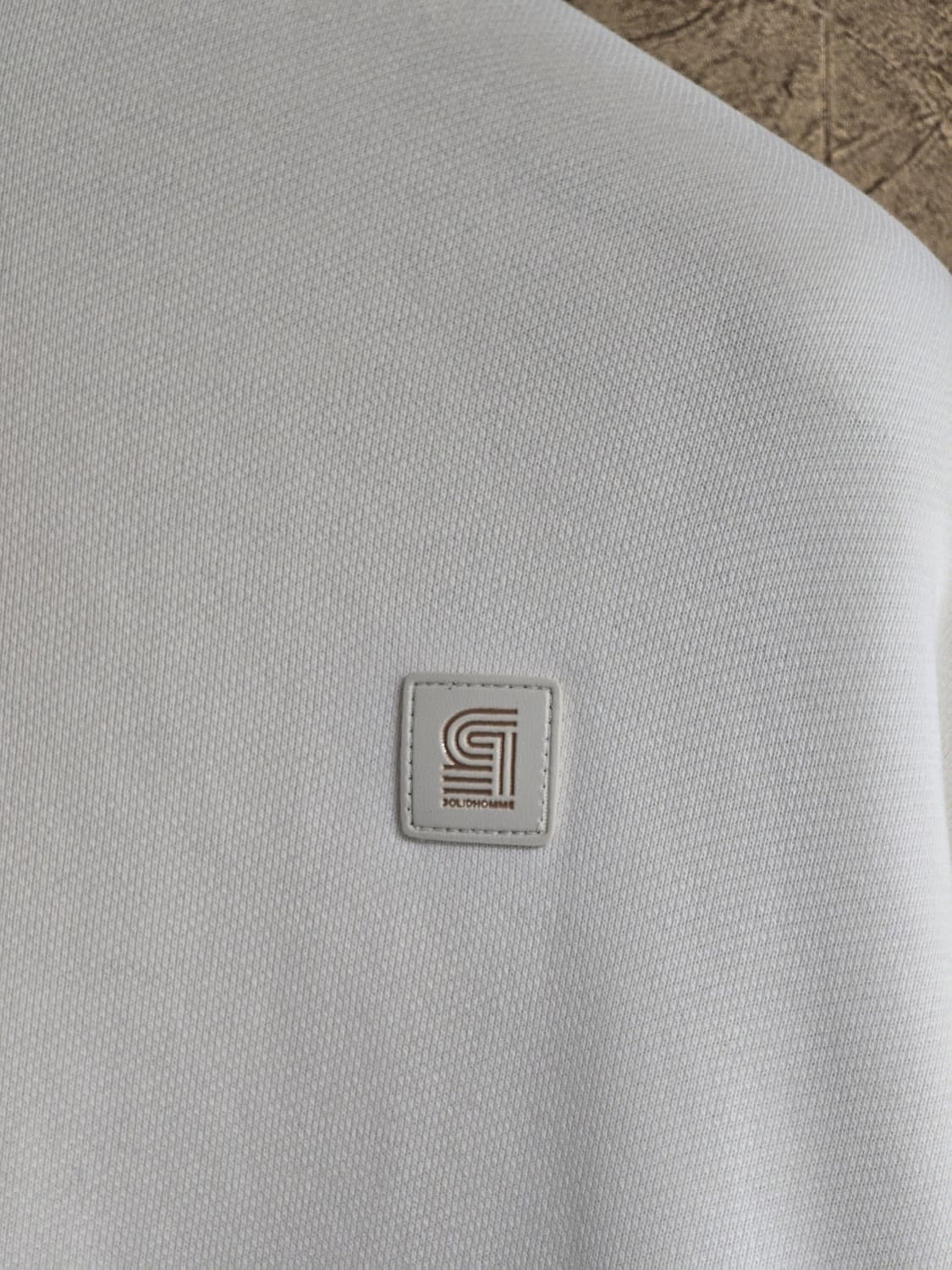 솔리드옴므 아이보리 백로고 후드 티 46 상품이미지4