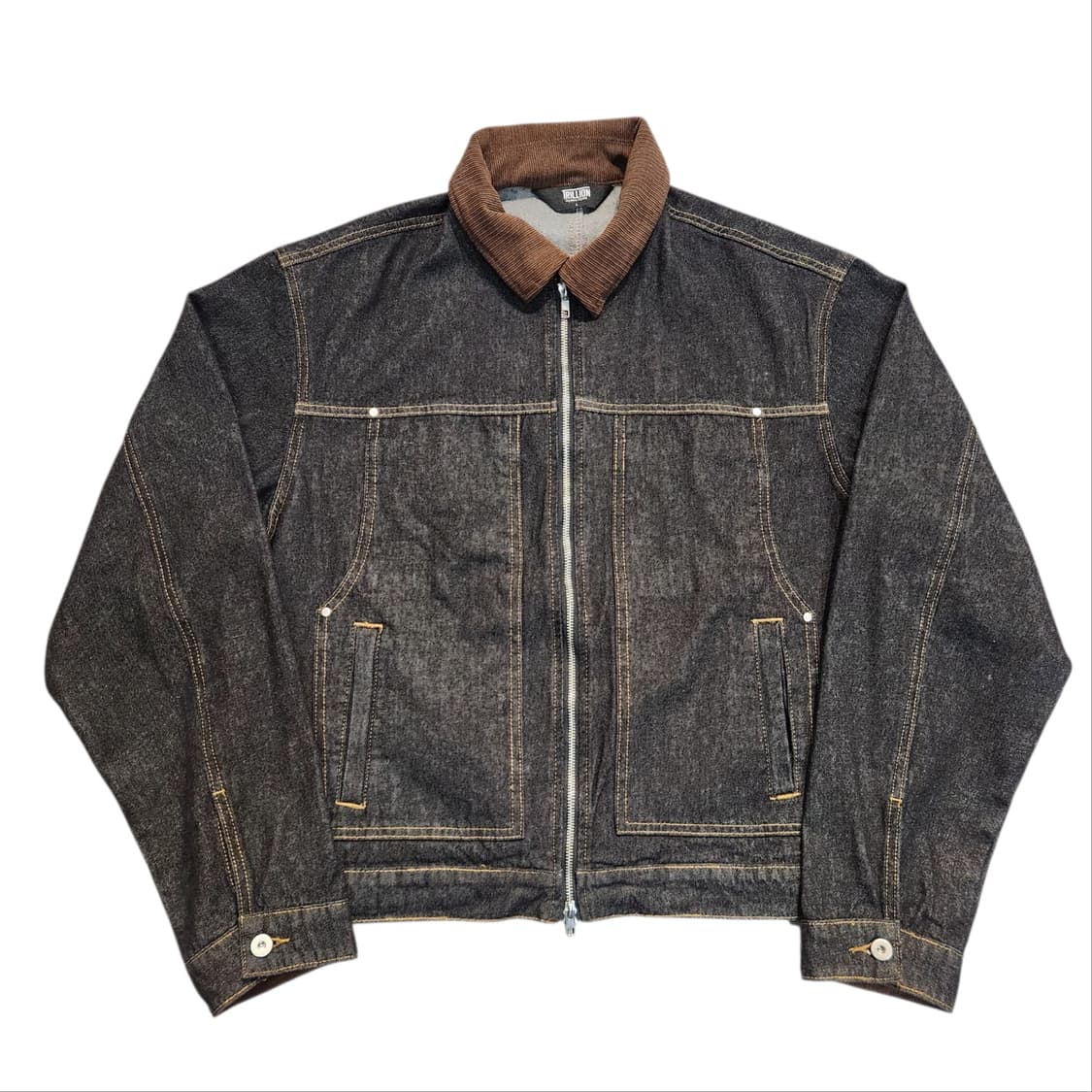 트릴리온 블랙 데님 코듀로이 자켓 (L) 상품이미지1