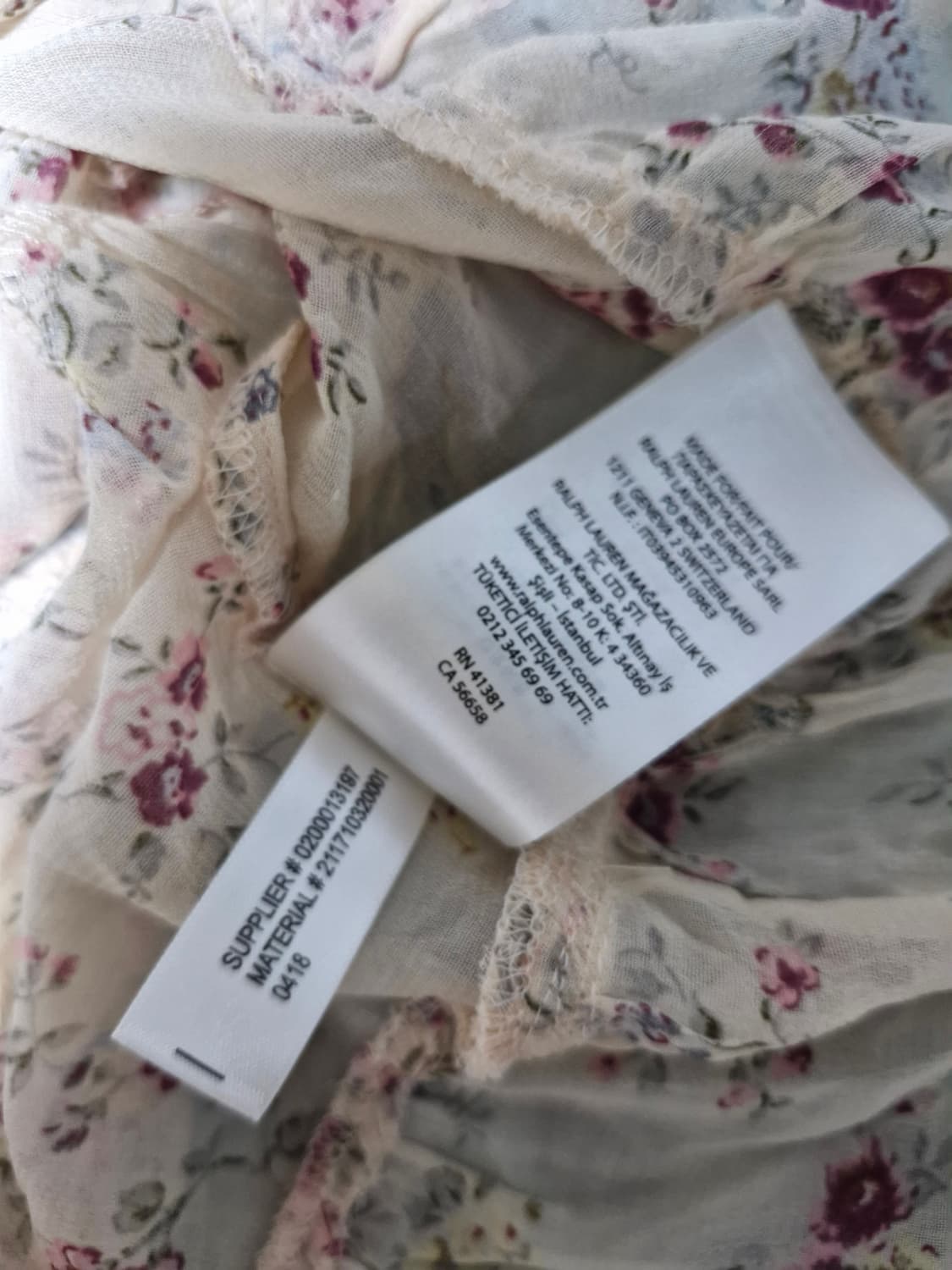 폴로랄프로렌 플로랄 쉬폰 원피스[2] 상품이미지7