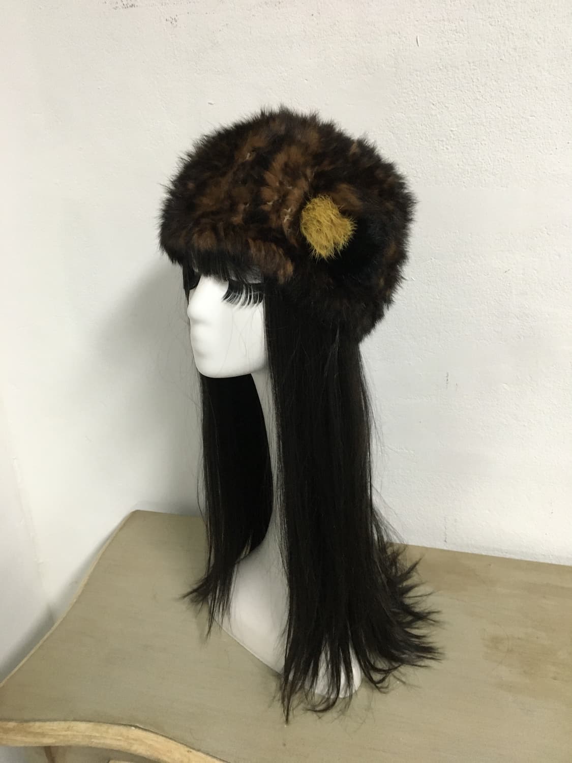 pompom rabbit fur beanie 상품이미지1