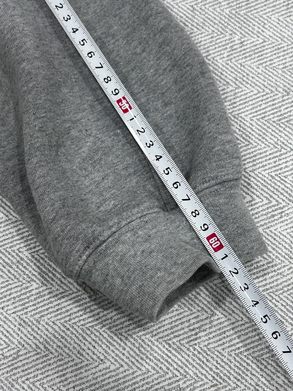 우알롱 그레이 후드집업 오버핏 M 상품이미지10