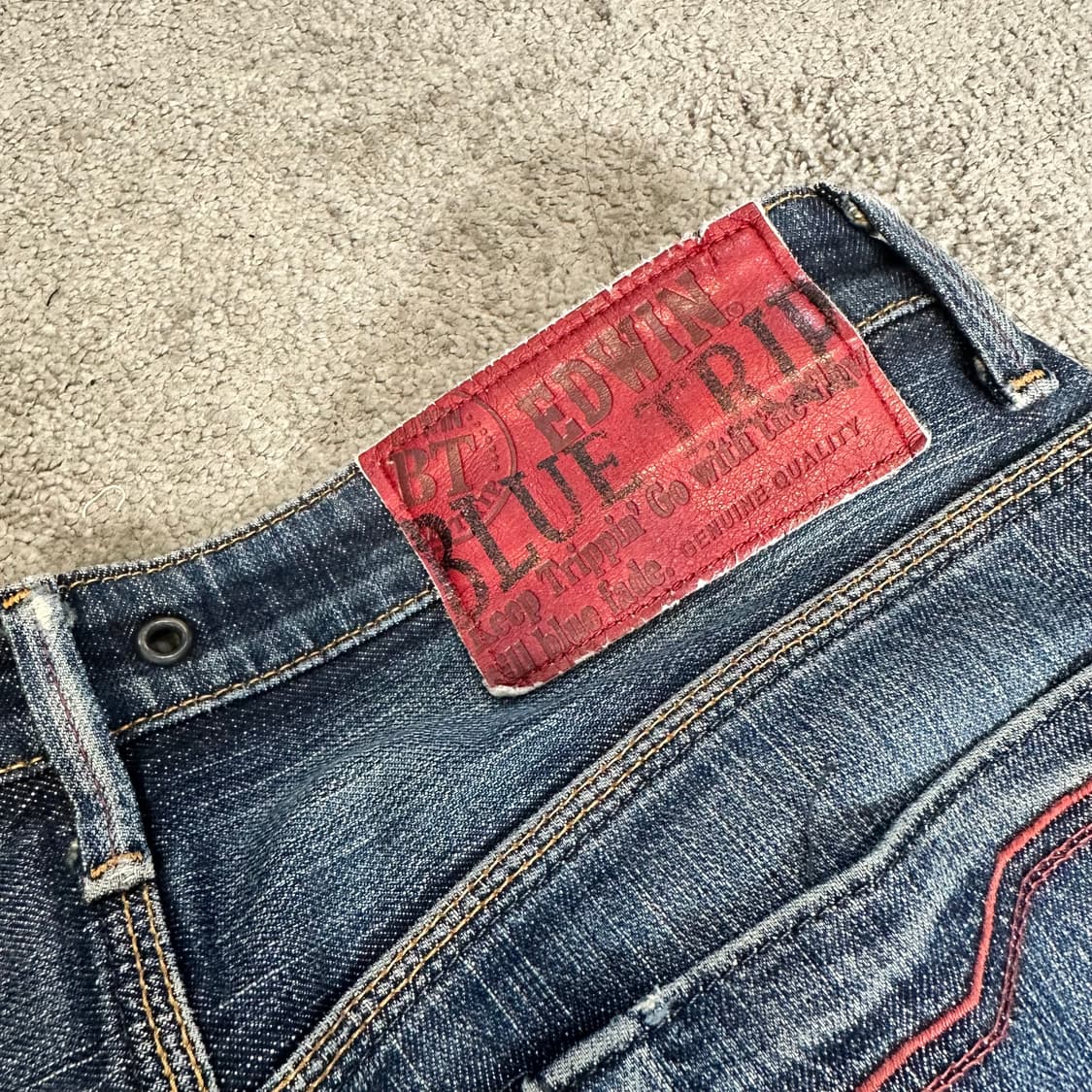 에드윈 블루트립 이펑션 데님 팬츠(32) 상품이미지3