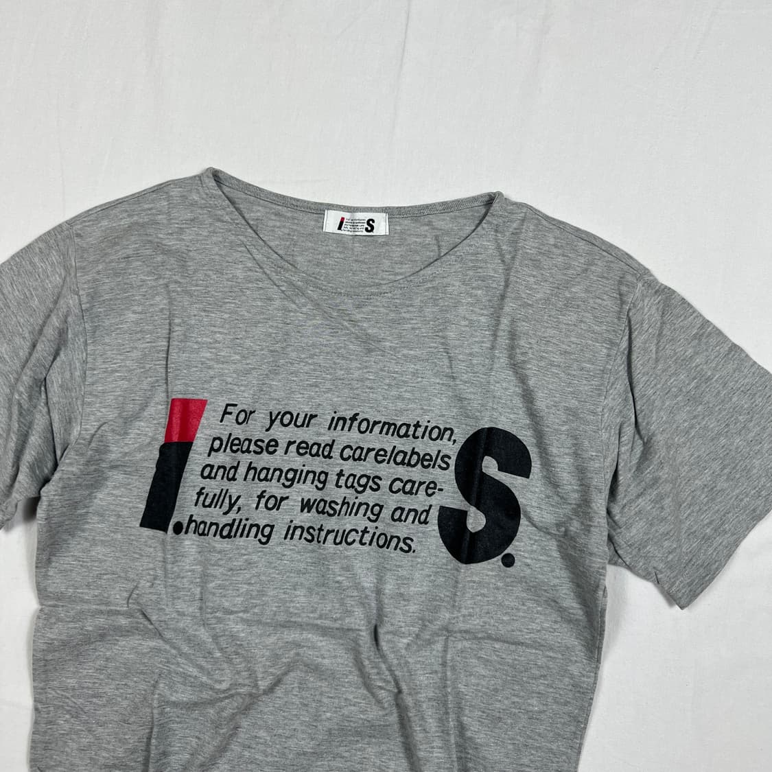 80‘s i.s. 이세이스포츠 issey sport 레터링 반팔티 상품이미지2