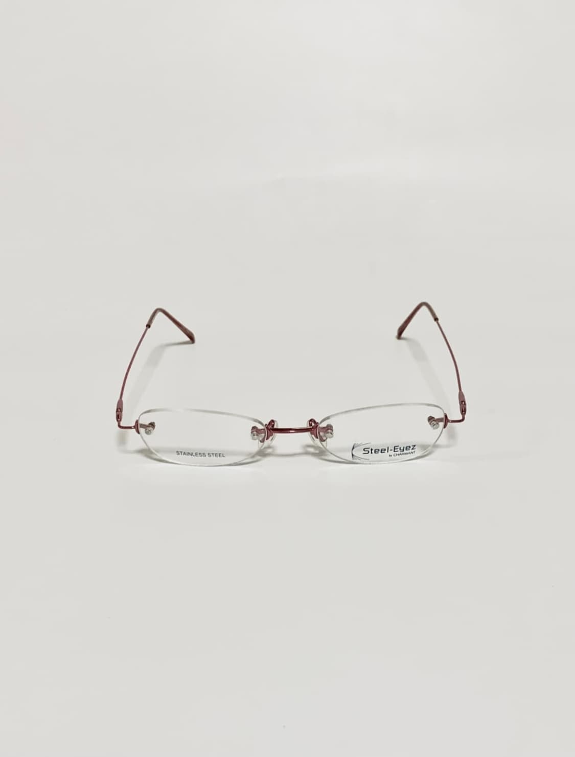 데드스탁  핑크 템플 경량 오벌무테 안경 1483 상품이미지2