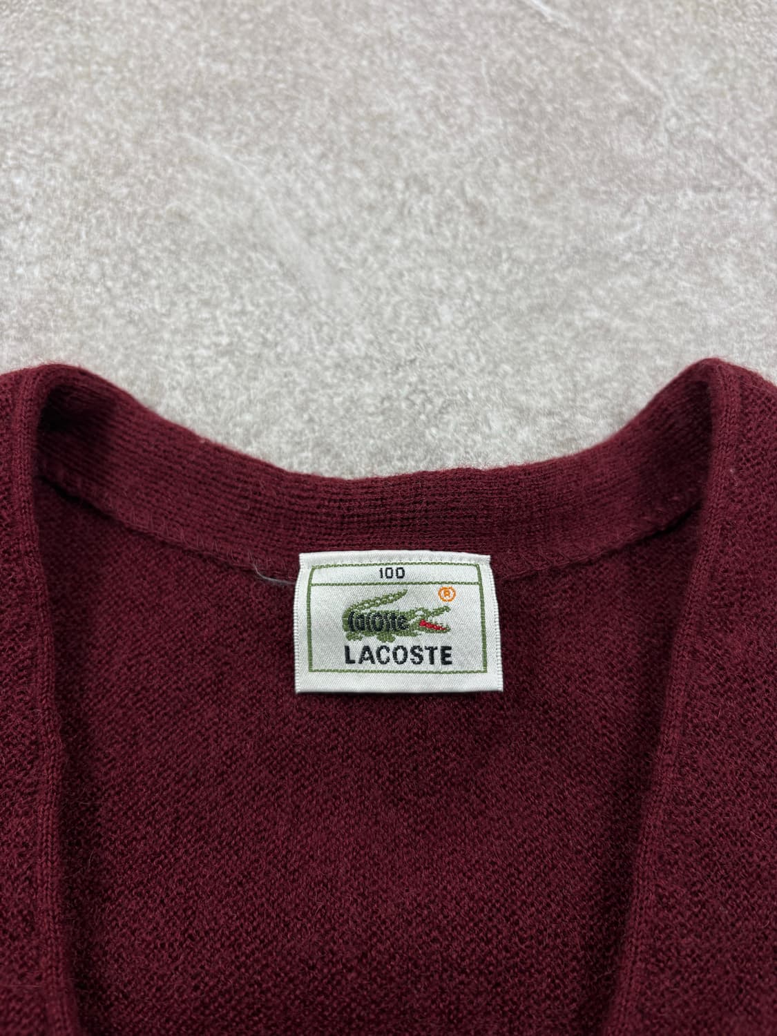 Lacoste 90's Cardigan   표기 𝑆𝑖𝑧𝑒 : 10 상품이미지4