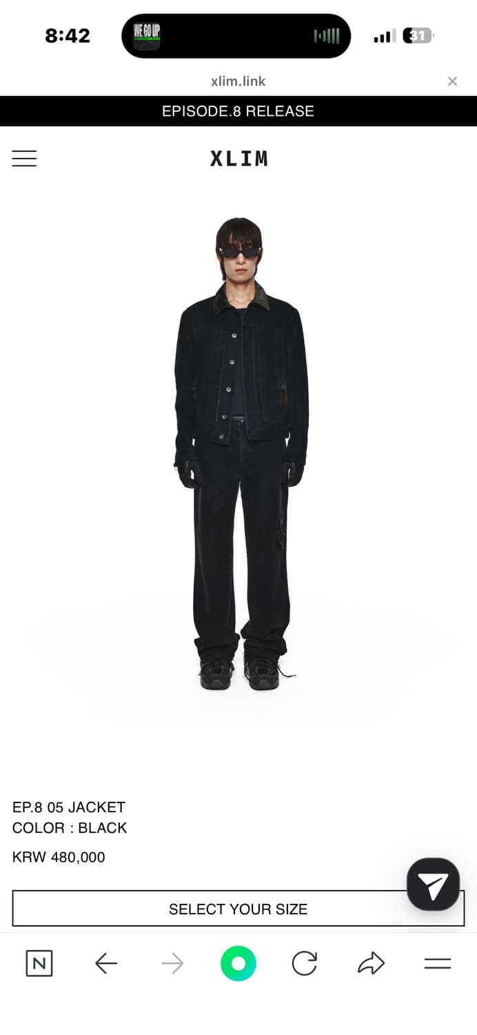 Xlim ep.8 05 jacket XL사이즈 판매합니다 상품이미지5