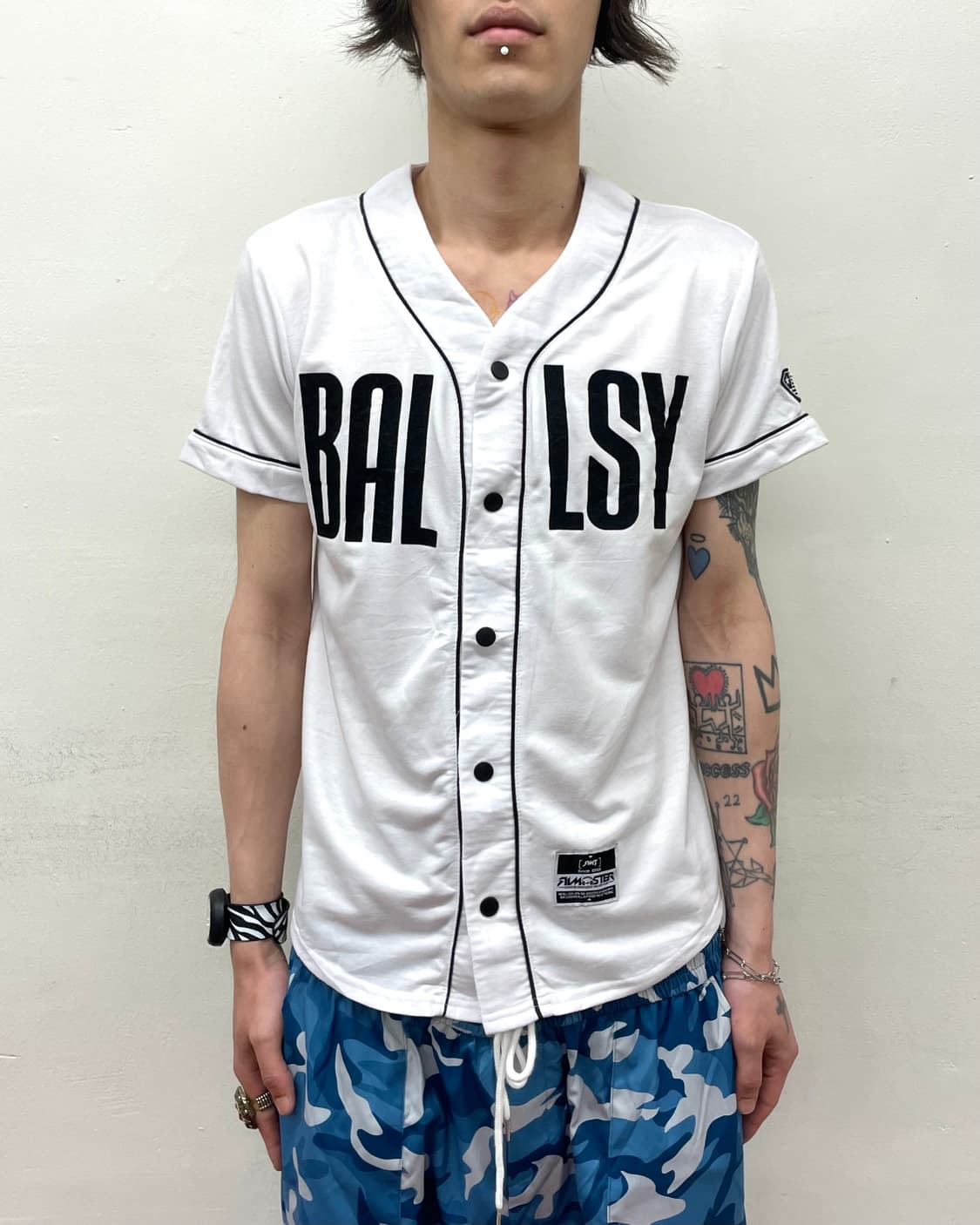 Baseball BALLSY White T-shirt 상품이미지1