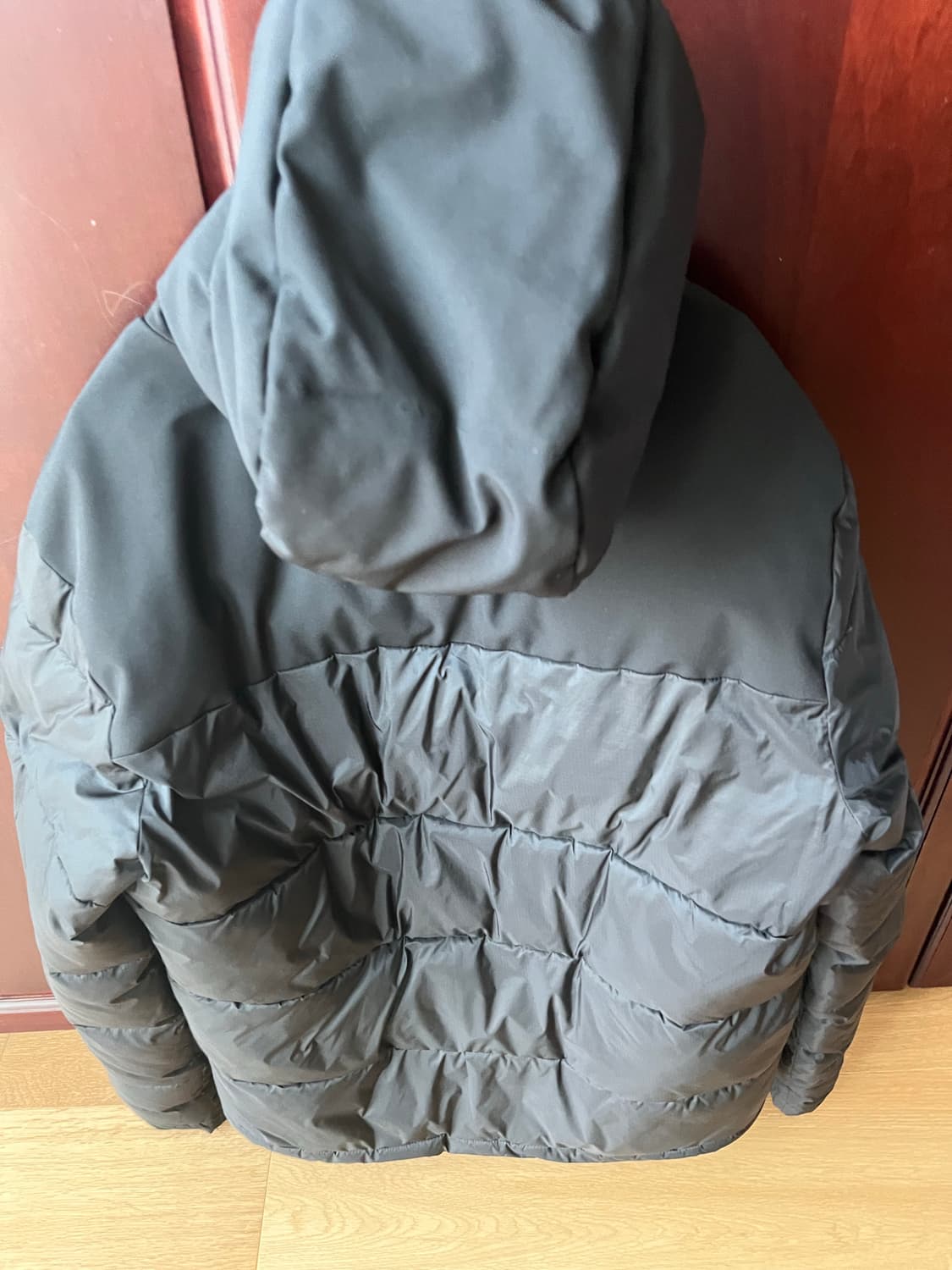 챔피온 블랙 L사이즈 후드패딩 상품이미지5