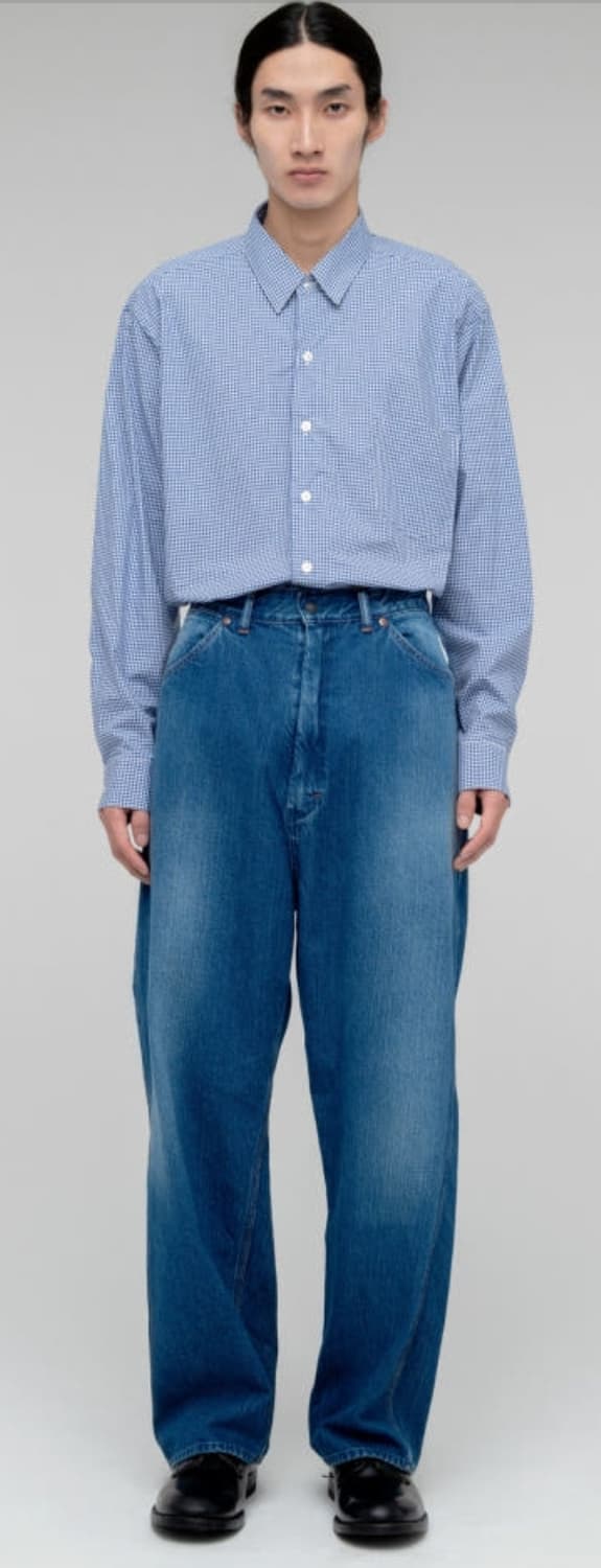 시오타 데님 페인터 팬츠 미디엄다크블루 5 상품이미지2