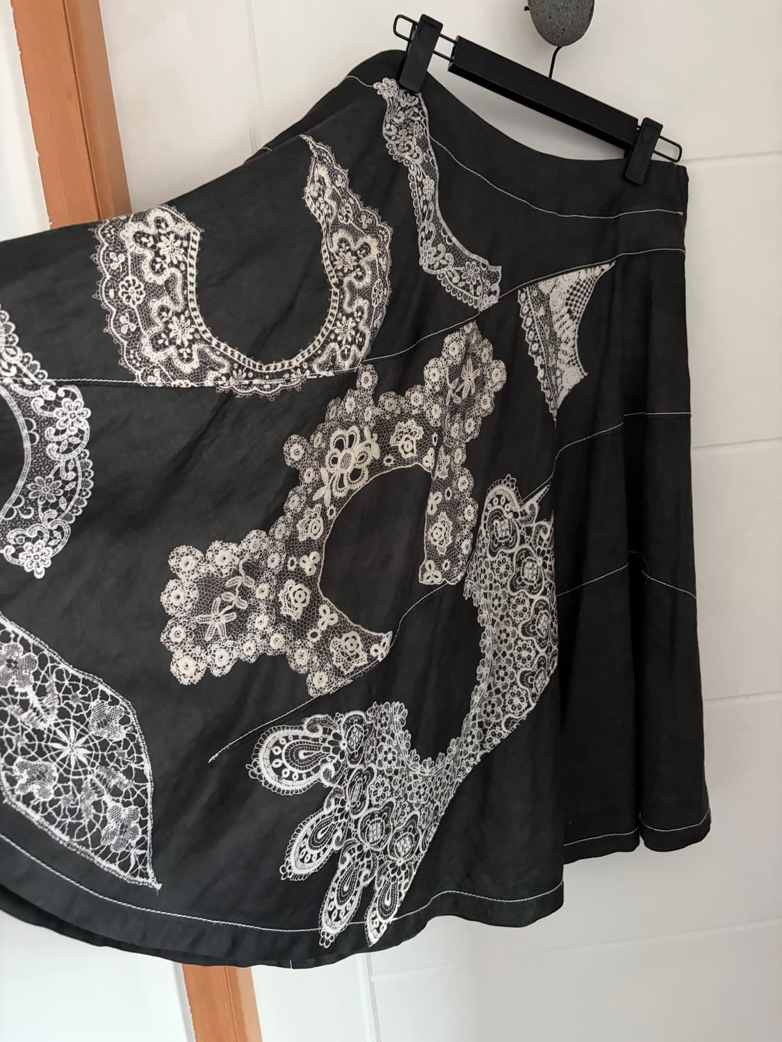lace tranacription flare skirt 상품이미지3