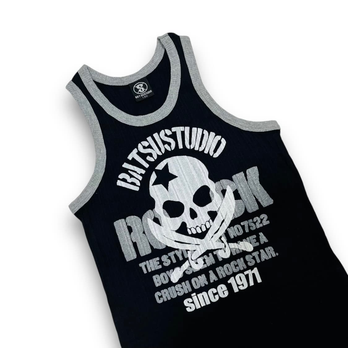 펑크 바트스튜디오 스컬 스타 페인팅 다크 슬리브리스 상품이미지2