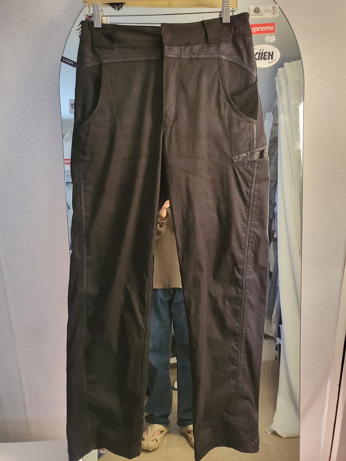 엑슬림 EP.2 시놉시스2 팬츠 블랙 1사이즈 상품이미지1