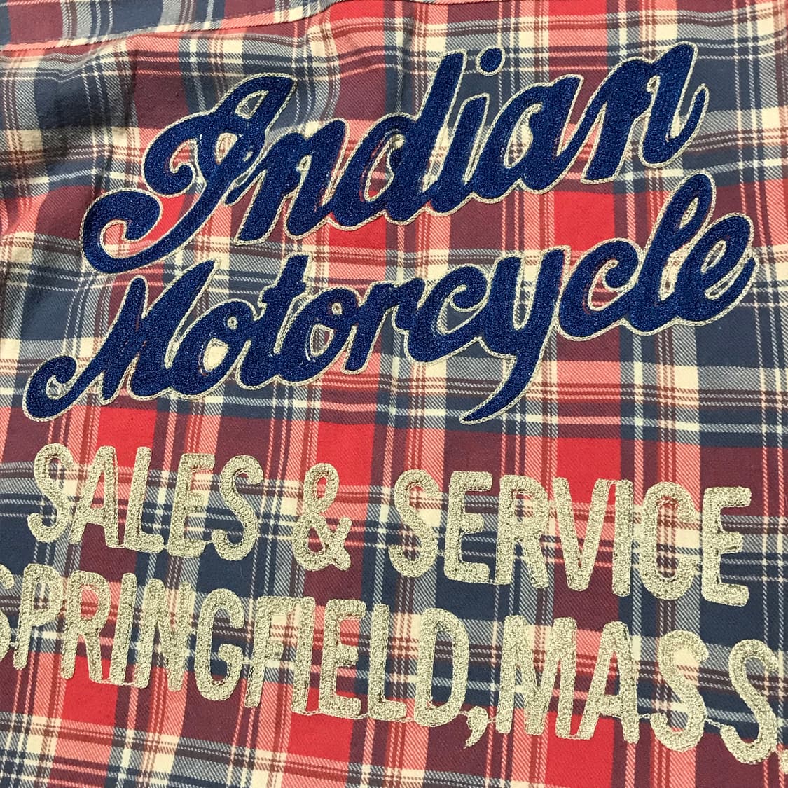 재팬 토요엔터프라이즈 인디언 모터싸이클 플란넬 자수 체크셔츠 상품이미지8