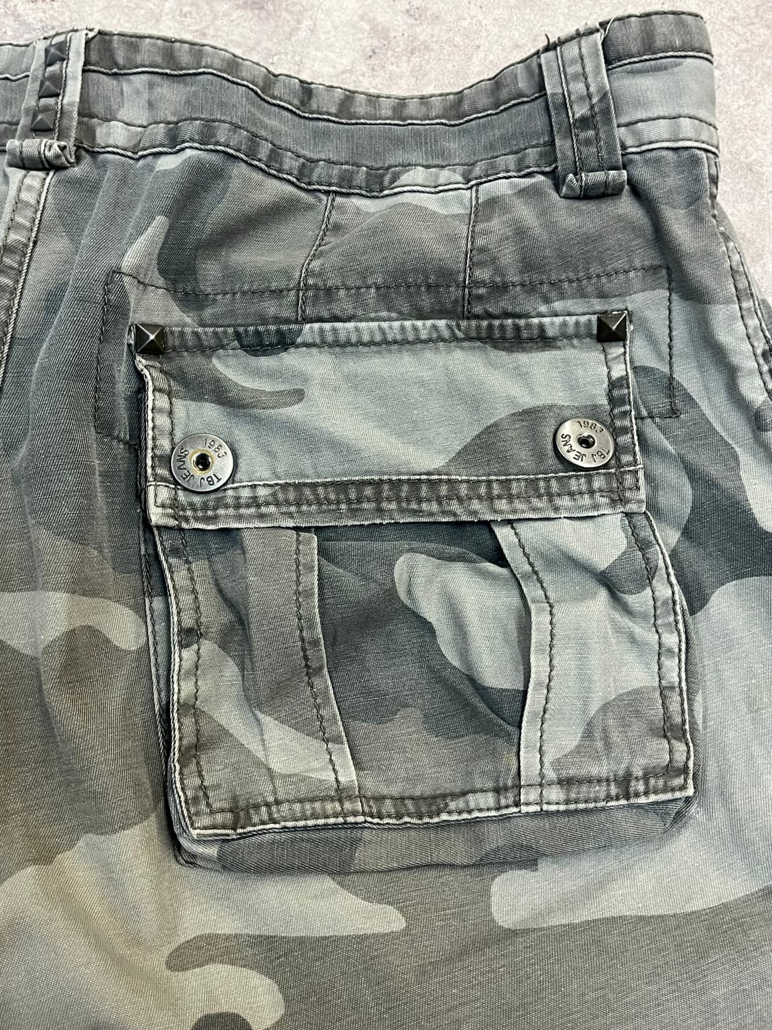 빈티지 카모 카고 하프 팬츠 34 #csz3493 상품이미지10