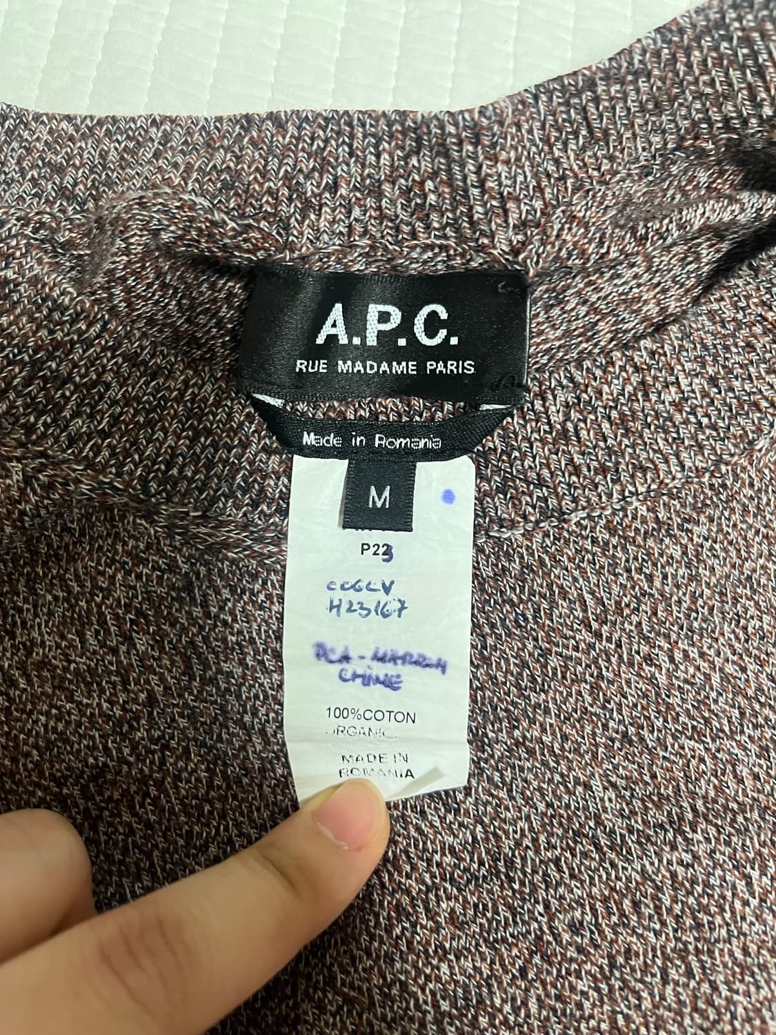 a.p.c. 브라운 니트 사이즈 M 상품이미지3