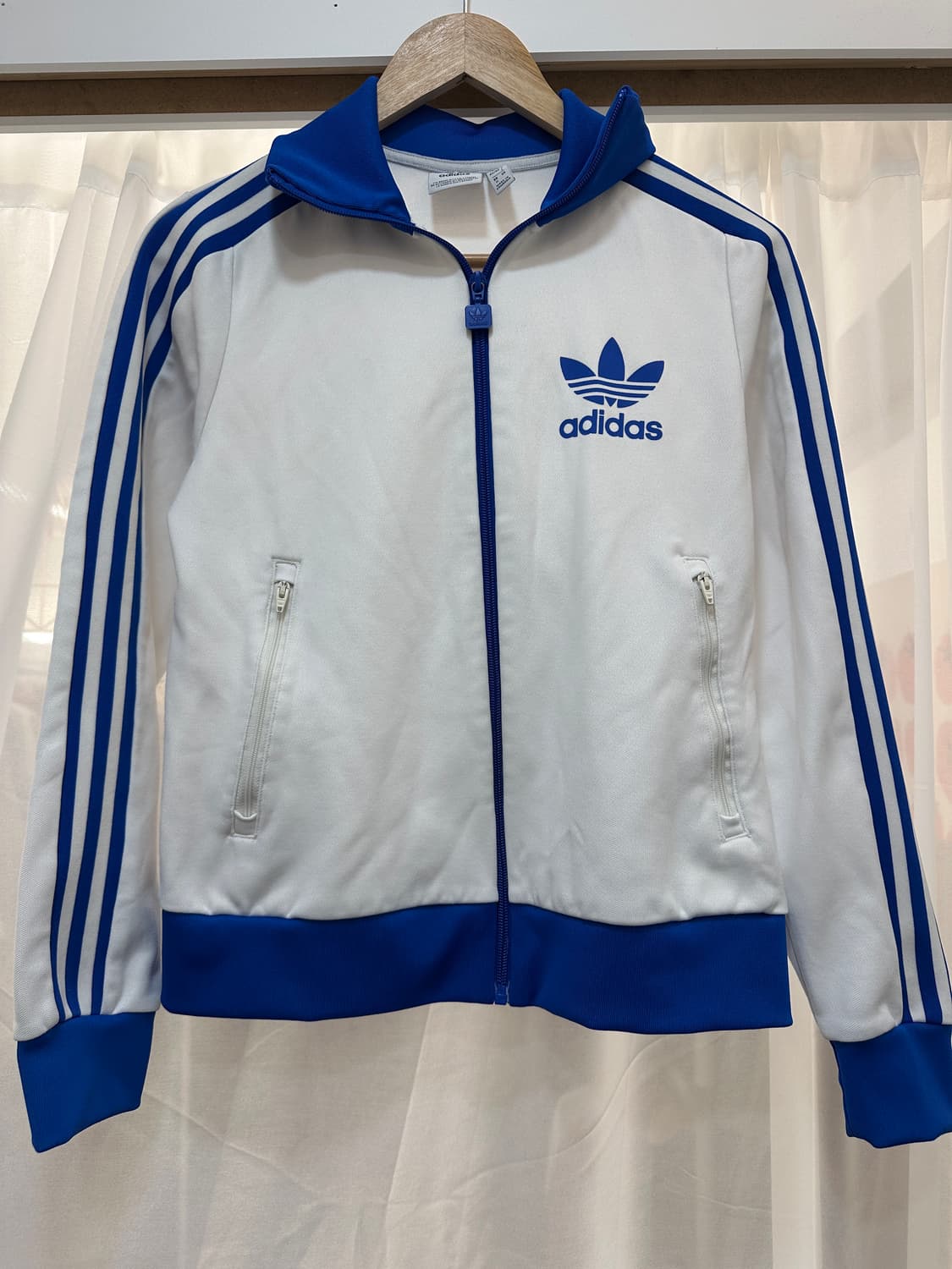 아디다스 베켄바우어 흰/파랑 트랙탑 M 상품이미지1