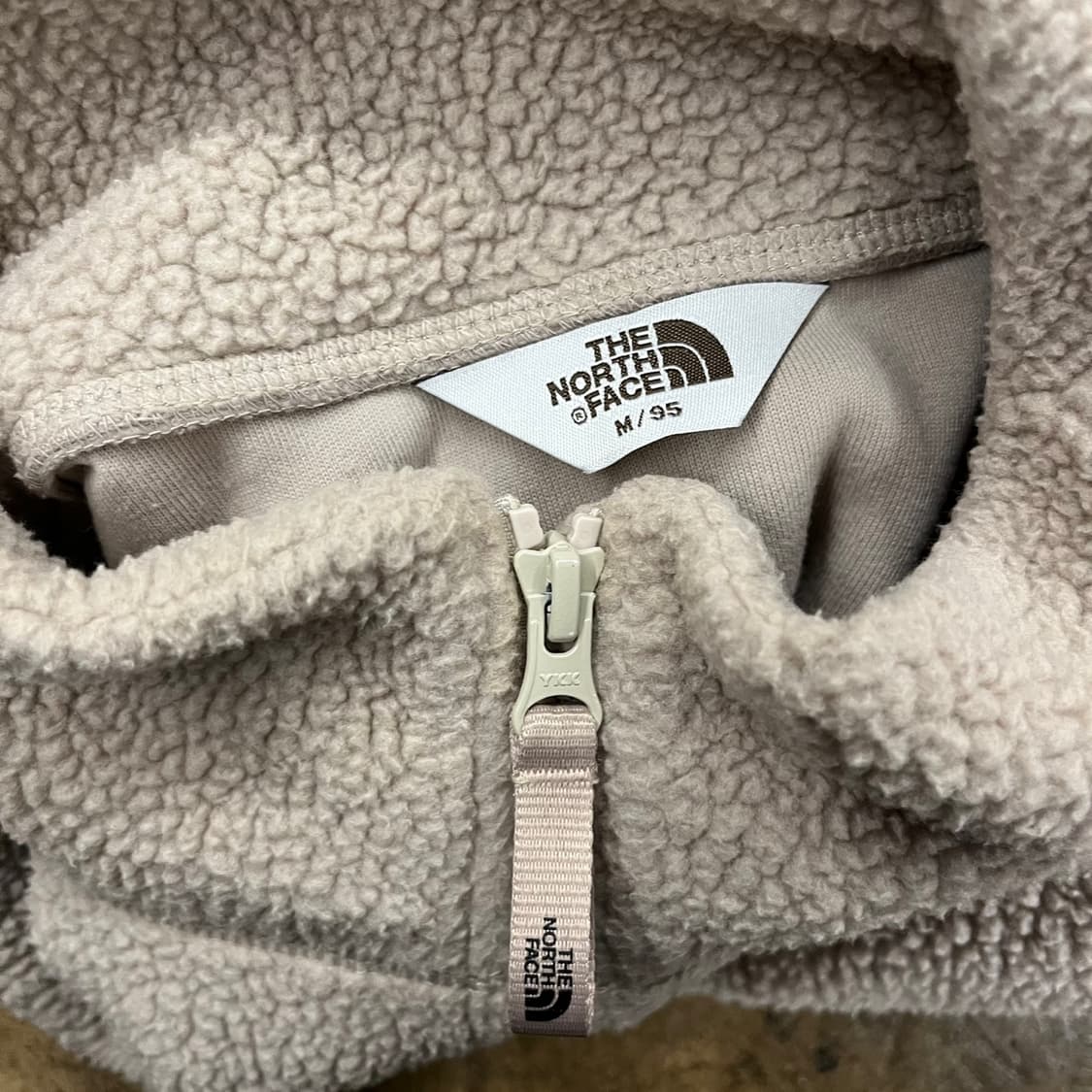 [정품/M] 노스페이스 하프집업 뽀글이 플리스 아이보리 b8 상품이미지5