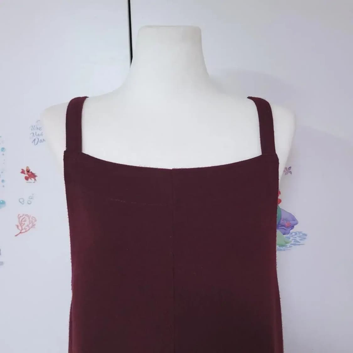 레드 뷔스티에 언발란스 원피스 상품이미지5