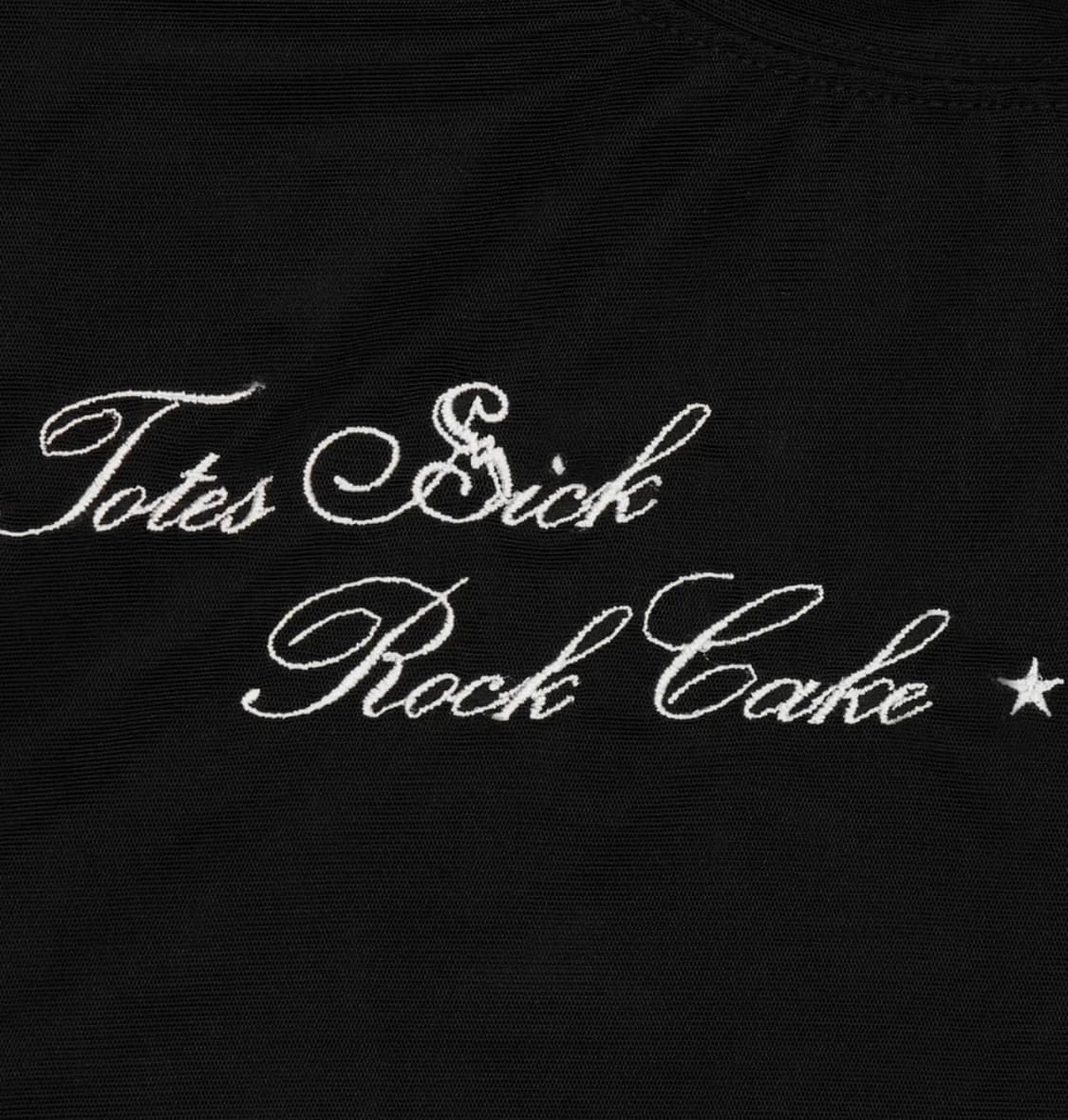 락케이크 Script Mesh Crop Top 시스루 매쉬탑 상품이미지2