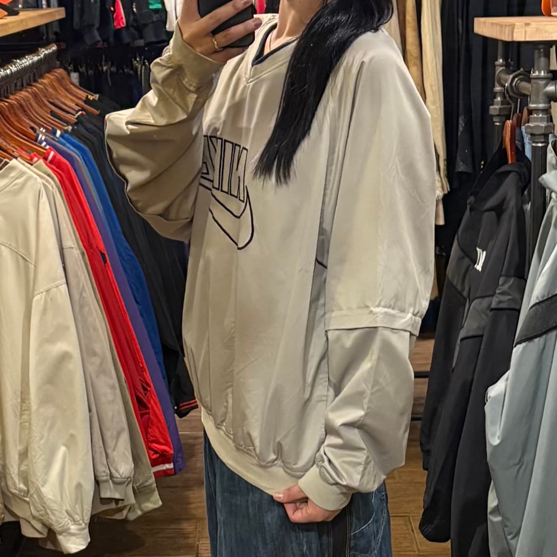 [HI] Nike 나이키 빅로고 웜업 아이보리 상품이미지3